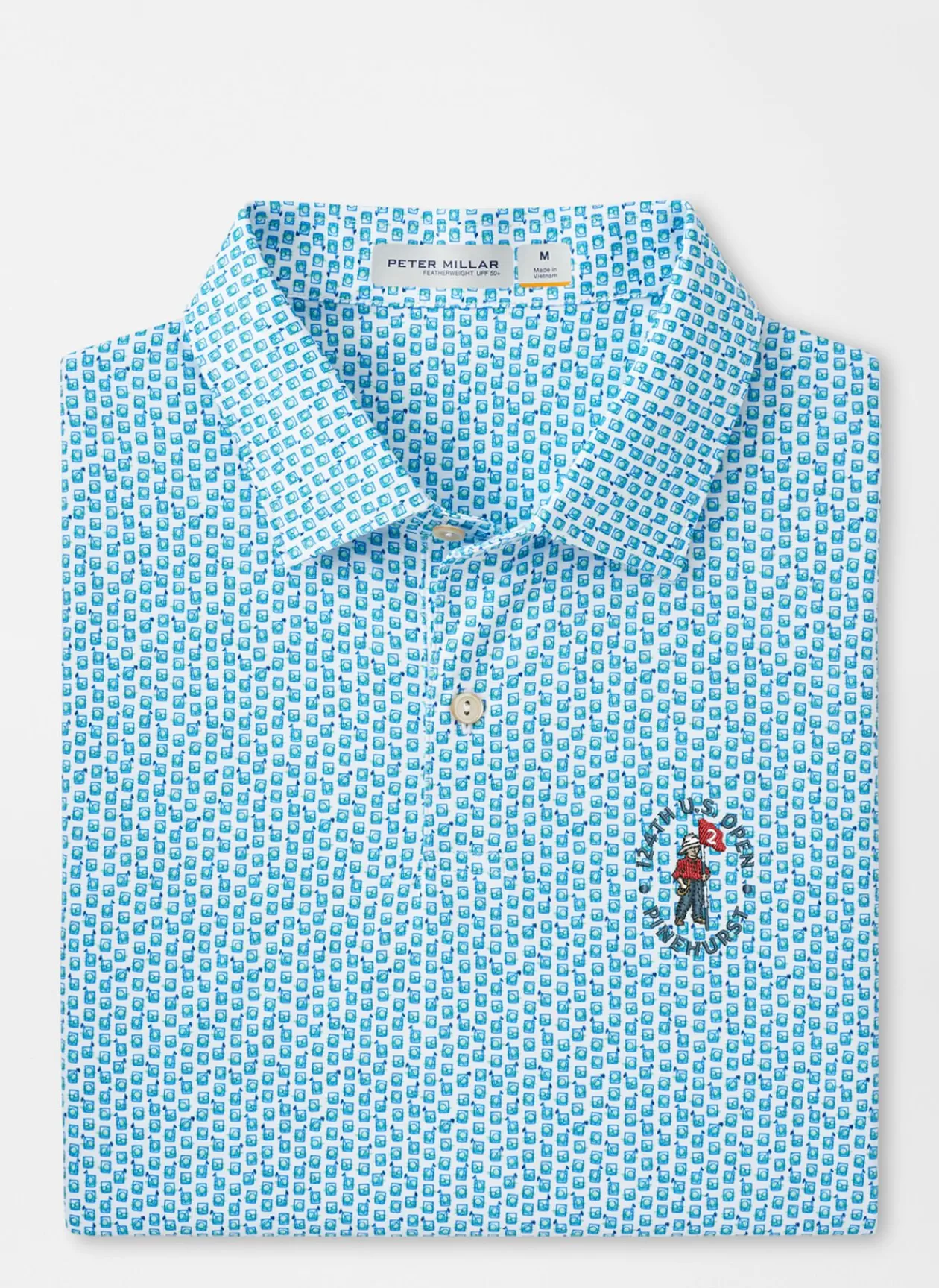 Peter Millar 124Th U.S. Open Featherweight Golf On The Rocks Polo