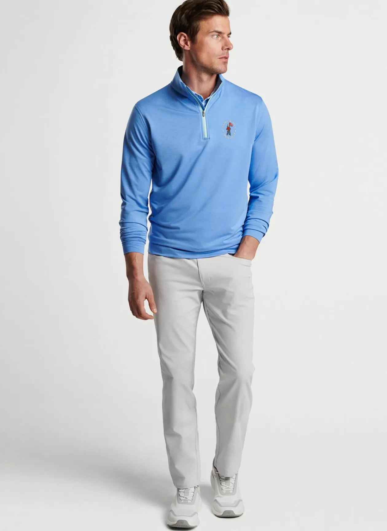 Peter Millar 124Th U.S. Open Perth Melange Performance Quarter-Zip