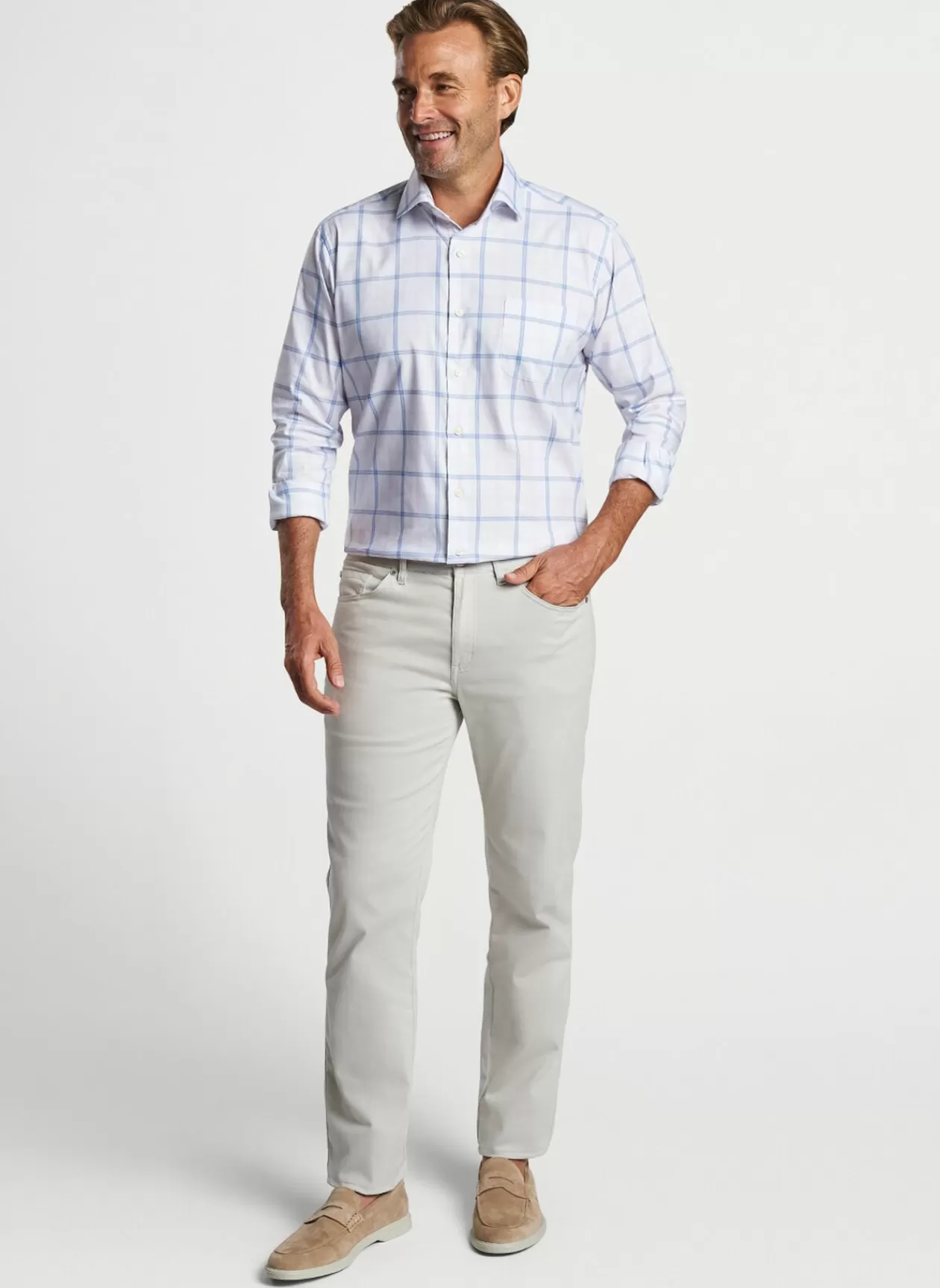 Peter Millar Abbot Crown Lite Cotton-Stretch Sport Shirt