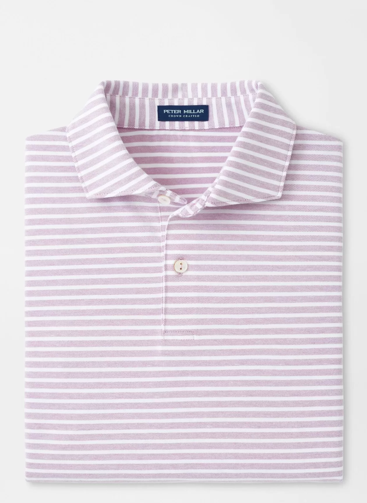 Peter Millar Albatross Stripe Cotton Blend Pique Polo