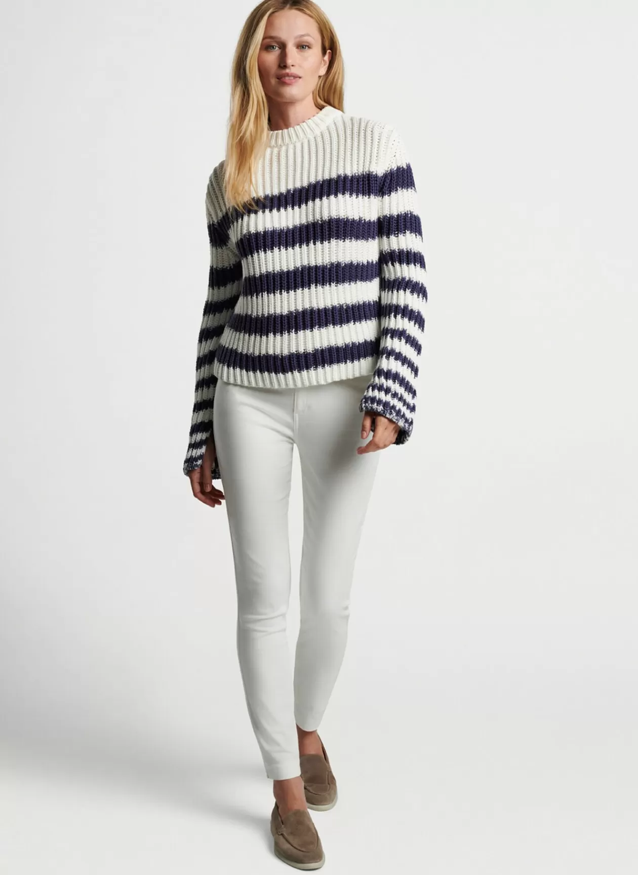 Peter Millar Alek Wide Sleeve Stripe Sweater