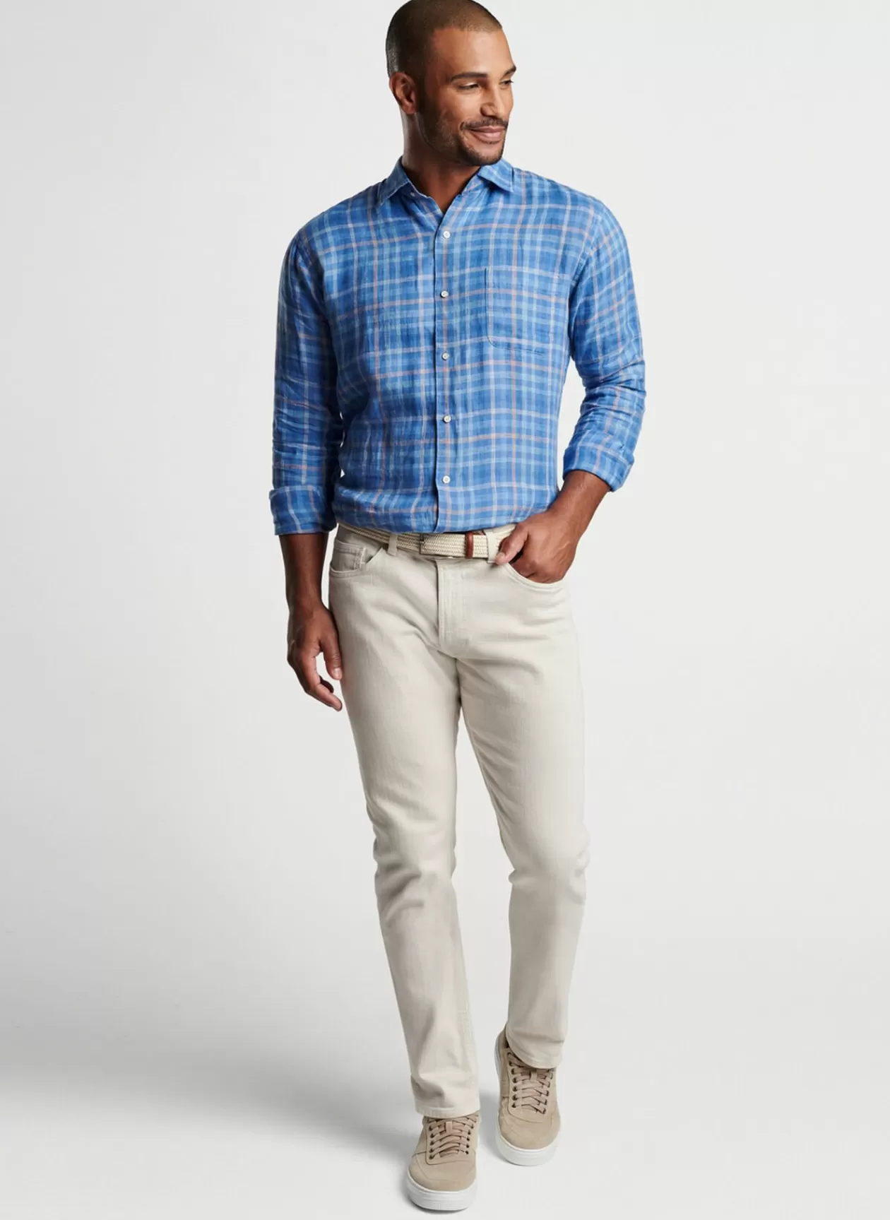 Peter Millar Ashore Linen Sport Shirt