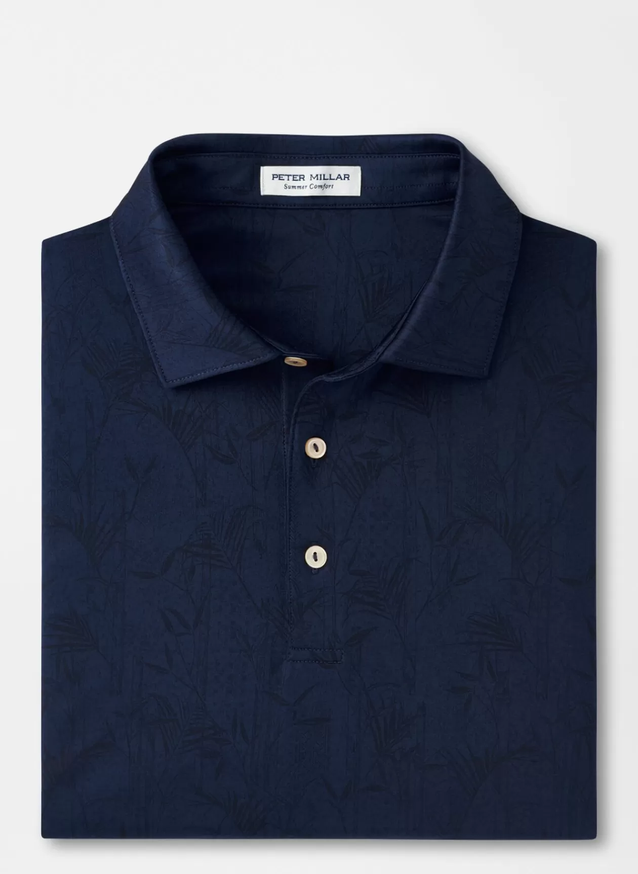 Peter Millar Bamboo Botanical Performance Jersey Polo