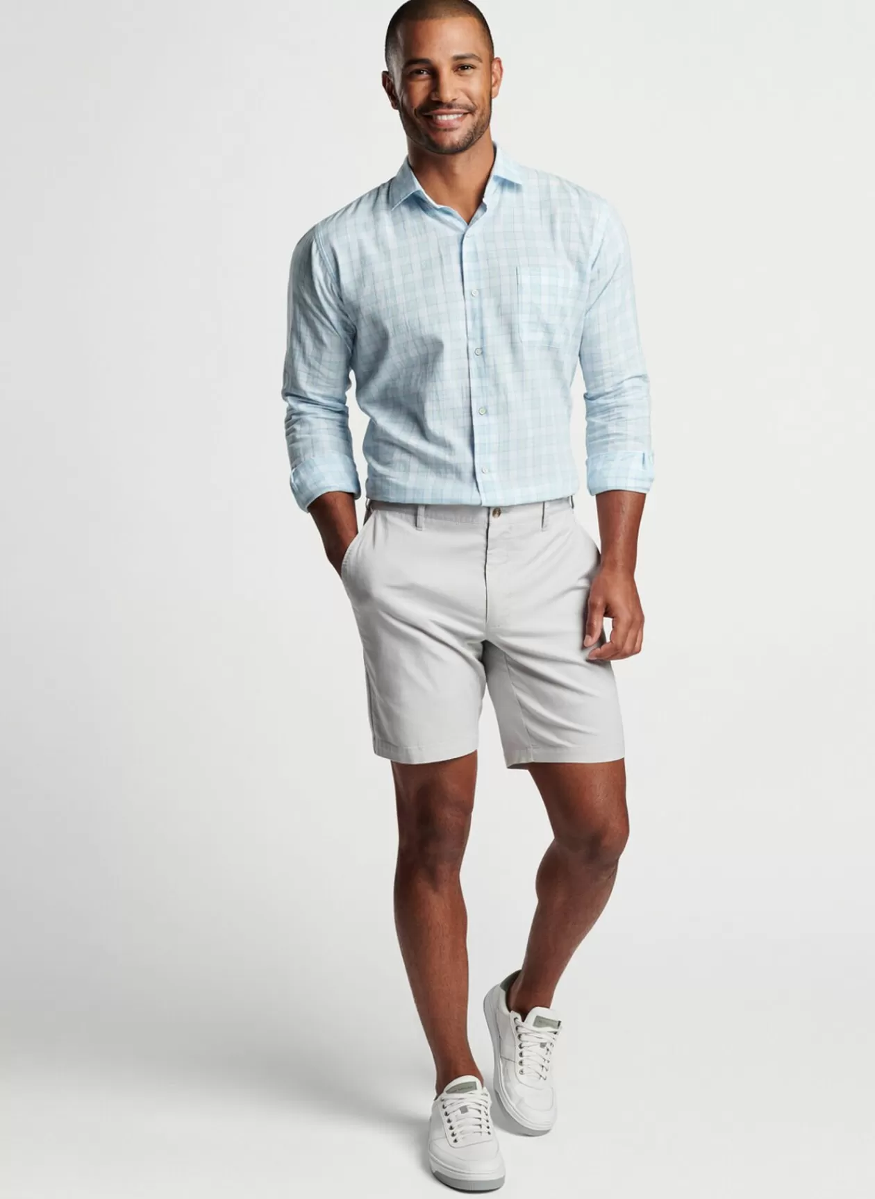 Peter Millar Block Island Cotton Sport Shirt