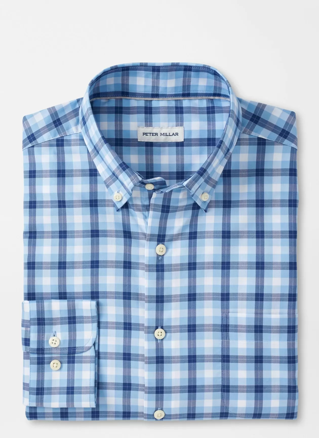 Peter Millar Blue Hill Crown Lite Cotton-Stretch Sport Shirt