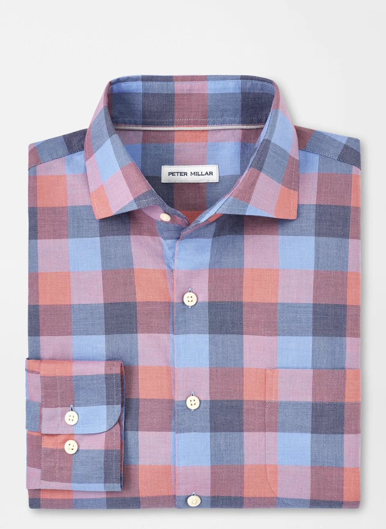 Peter Millar Boothbay Summer Soft Cotton Sport Shirt