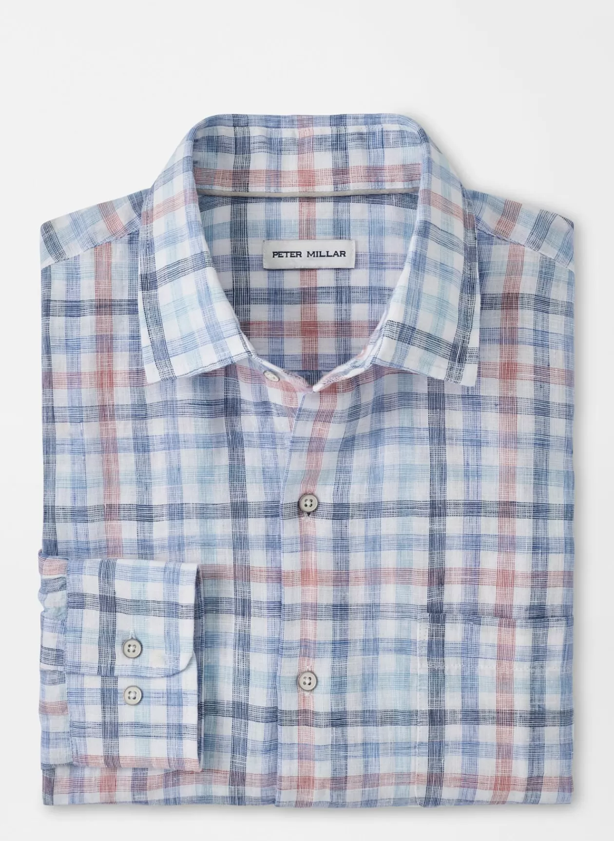 Peter Millar Breakwater Linen Sport Shirt