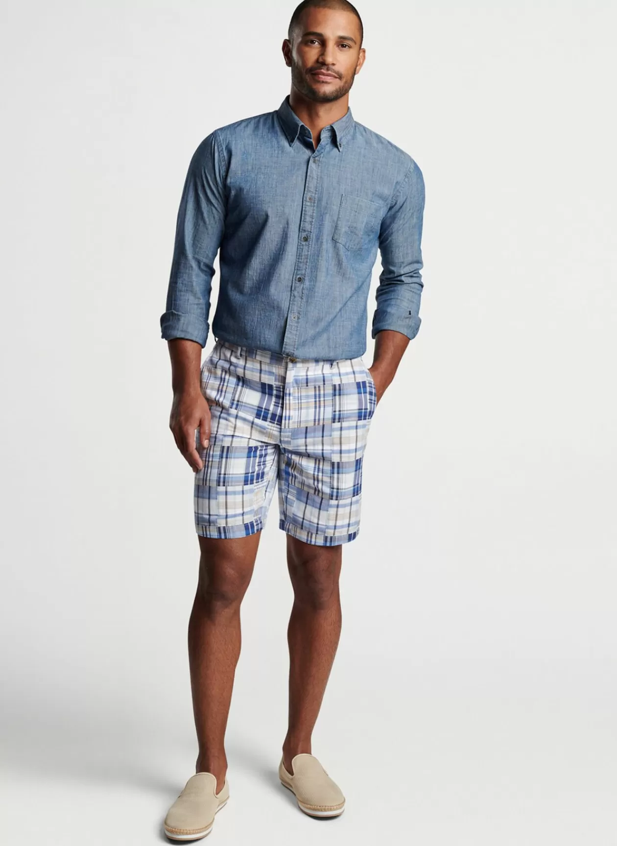 Peter Millar Cabana Madras Cotton Short