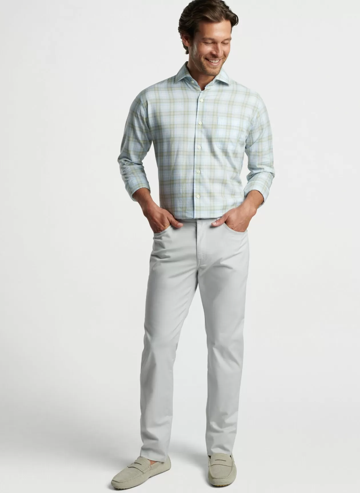 Peter Millar Camden Summer Soft Cotton Sport Shirt