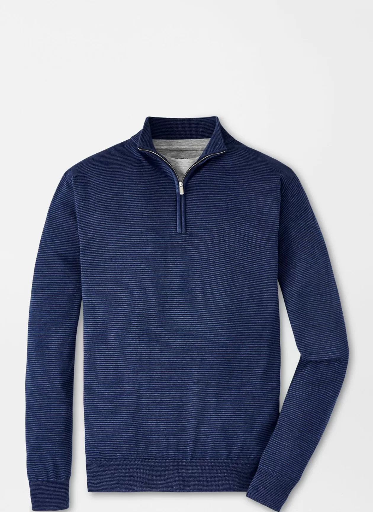 Peter Millar Canton Stripe Quarter-Zip Sweater