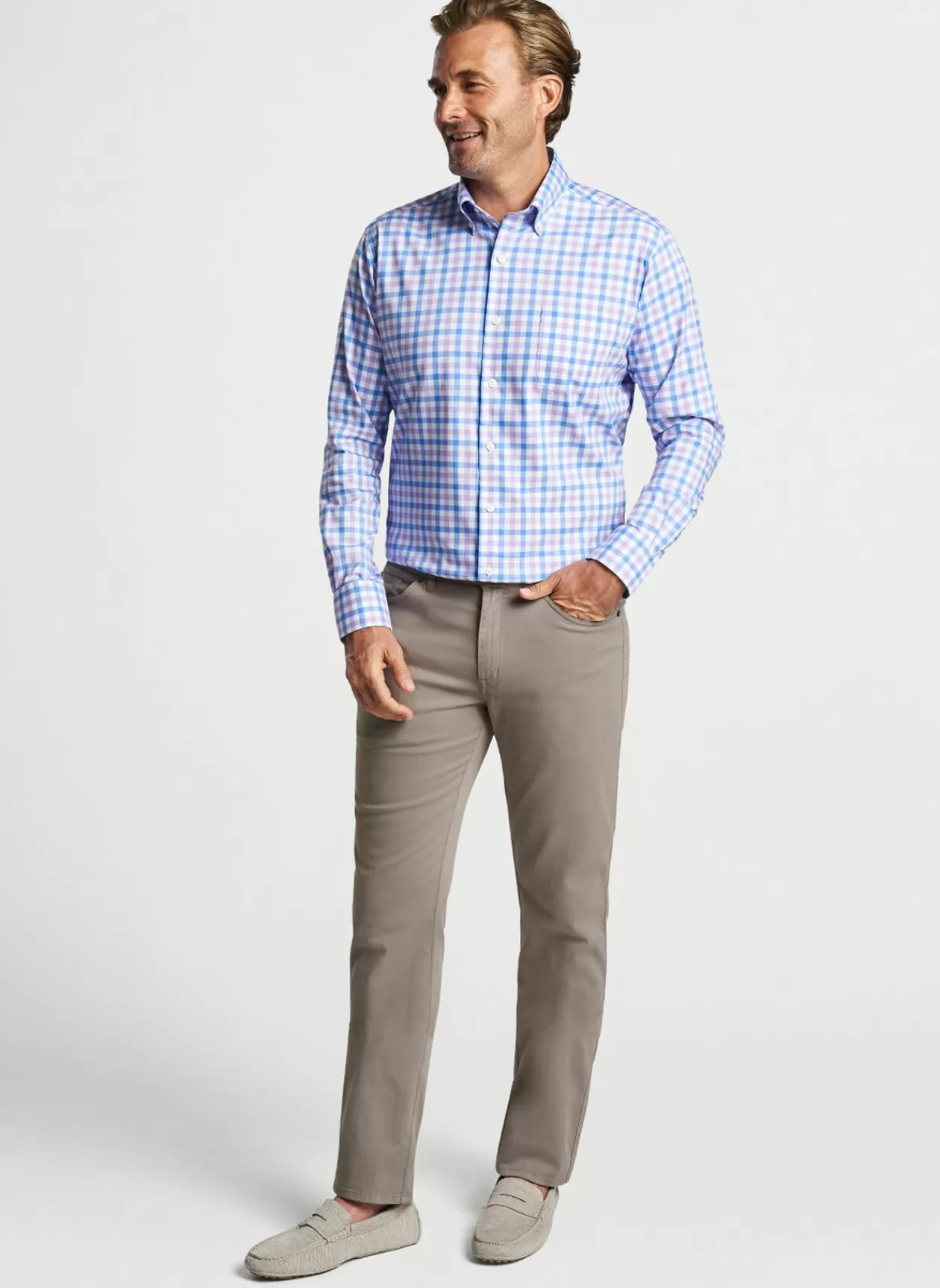 Peter Millar Castine Crown Lite Cotton-Stretch Sport Shirt