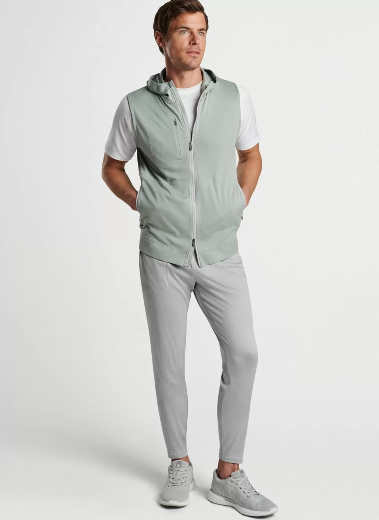 Peter Millar Cloudglow Performance Hoodie Vest