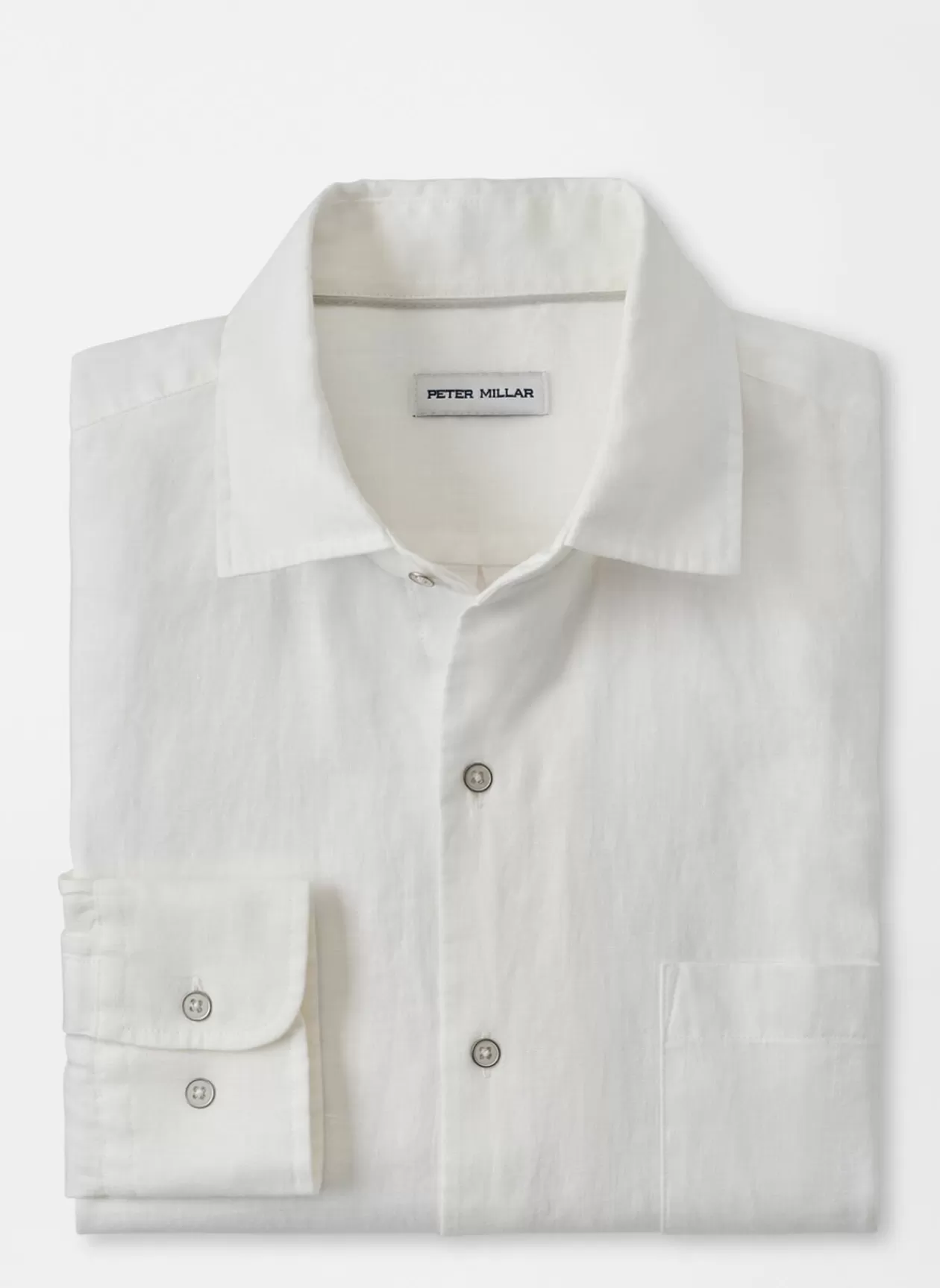 Peter Millar Coastal Garment Dyed Linen Sport Shirt