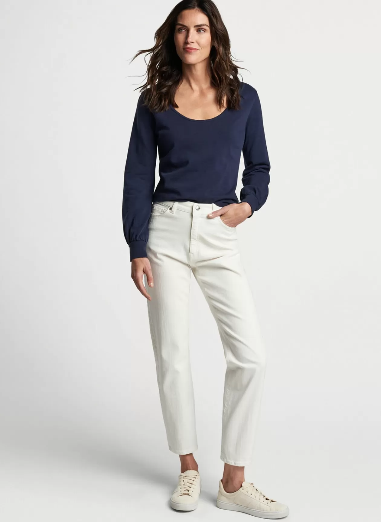 Peter Millar Crawford High Rise Straight Crop Jean