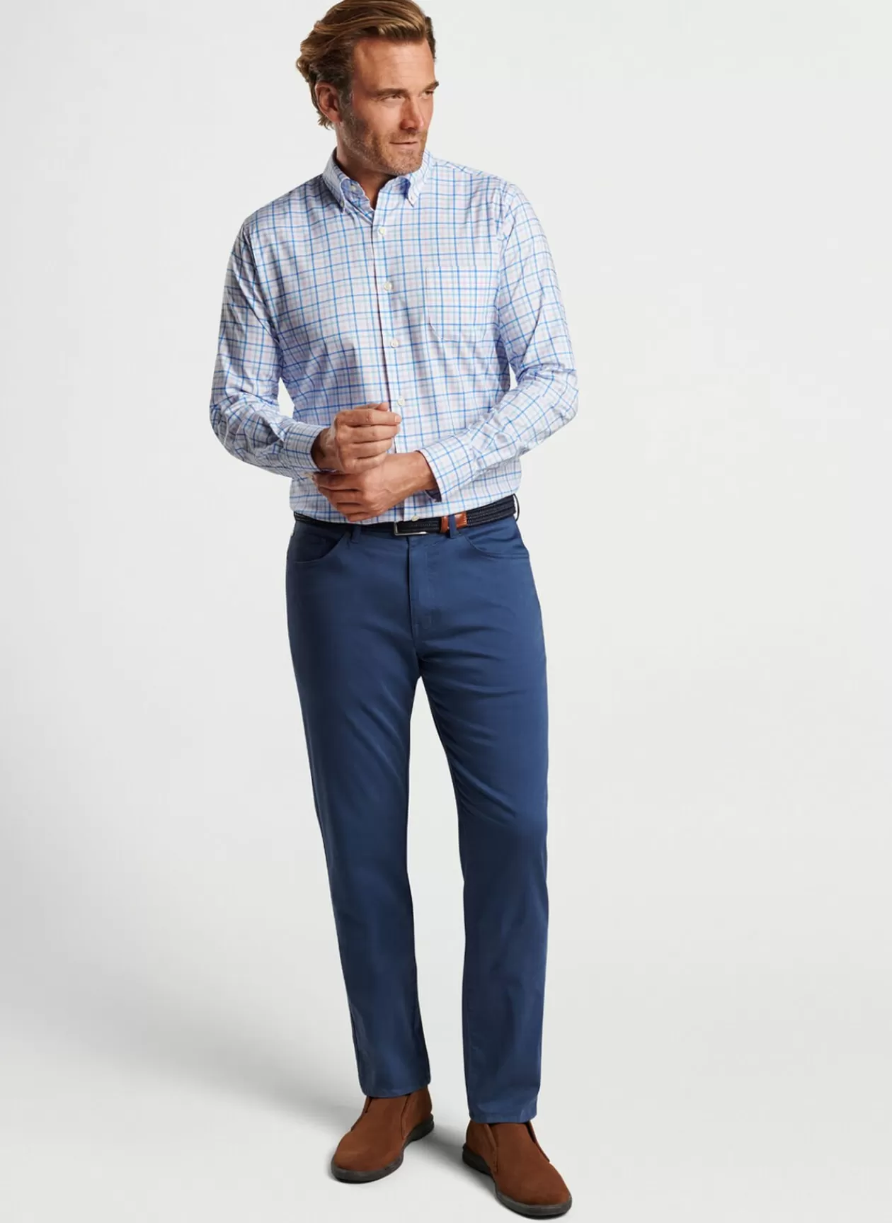 Peter Millar Cutler Cotton-Stretch Sport Shirt