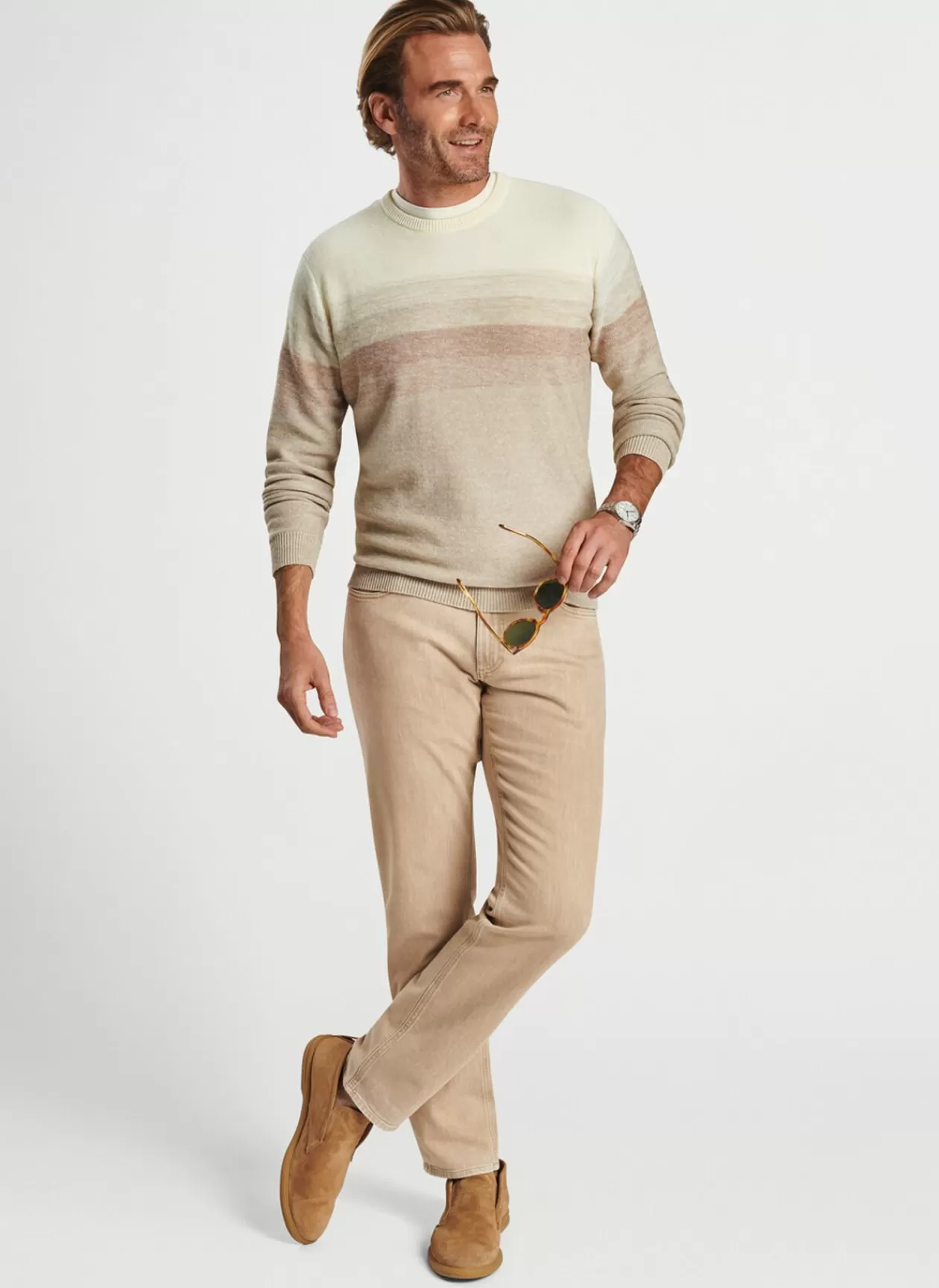 Peter Millar Degrade Stripe Crew