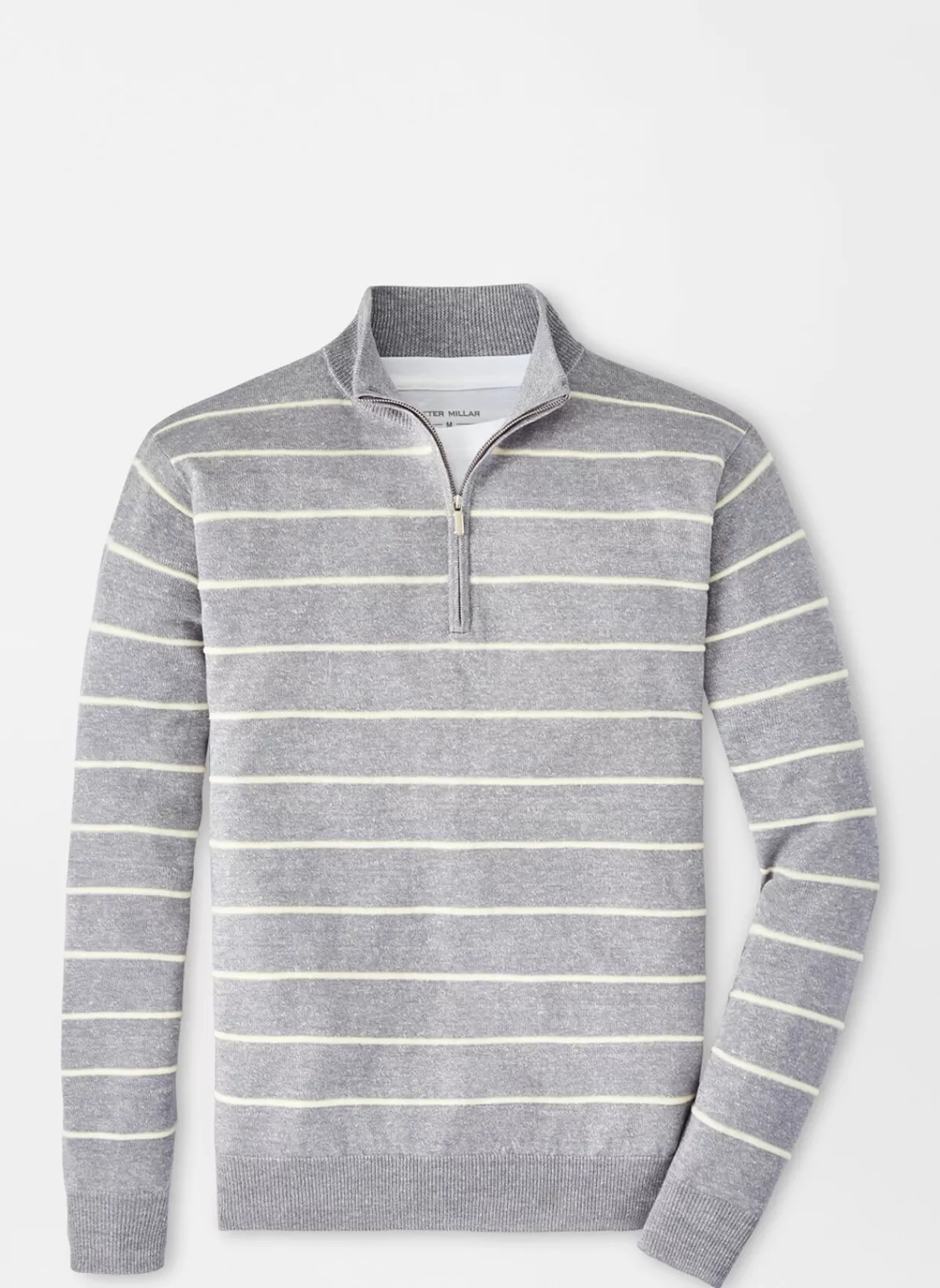 Peter Millar Eastham Striped Quarter-Zip Sweater