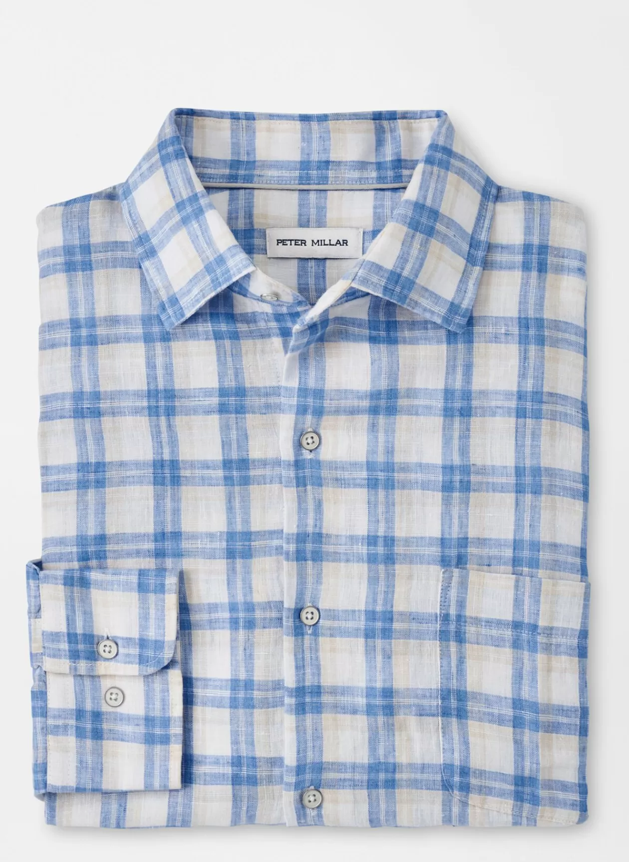 Peter Millar Edisto Linen Sport Shirt