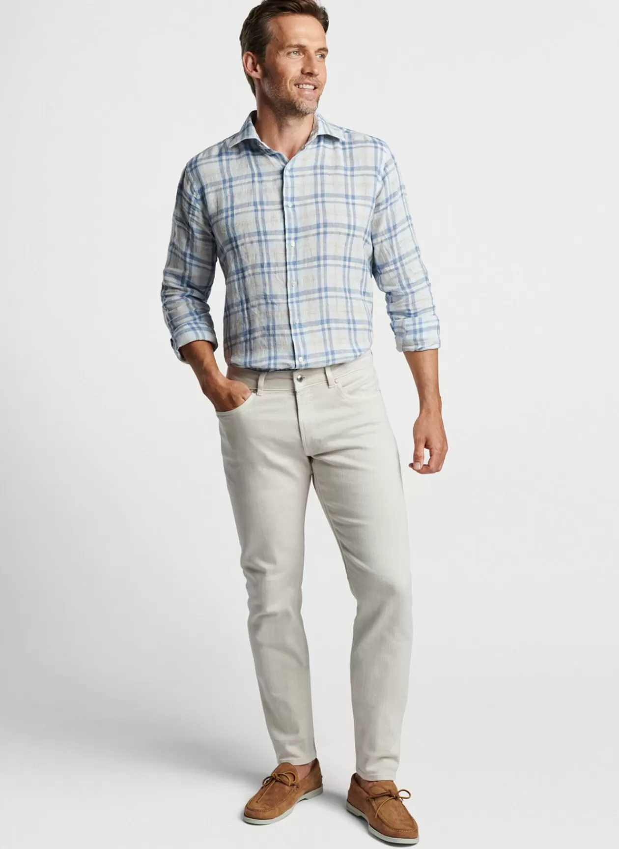 Peter Millar Emil Linen Sport Shirt