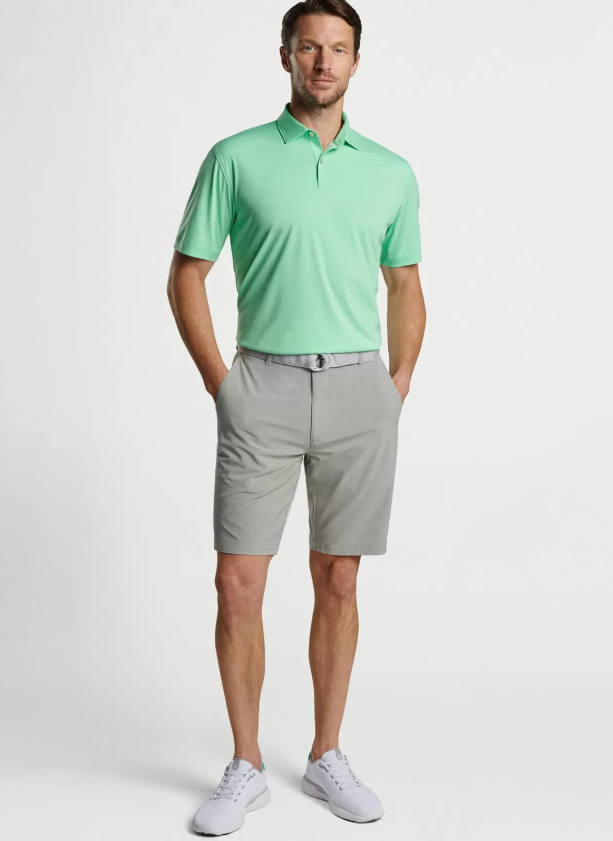 Peter Millar Featherweight Performance Melange Polo