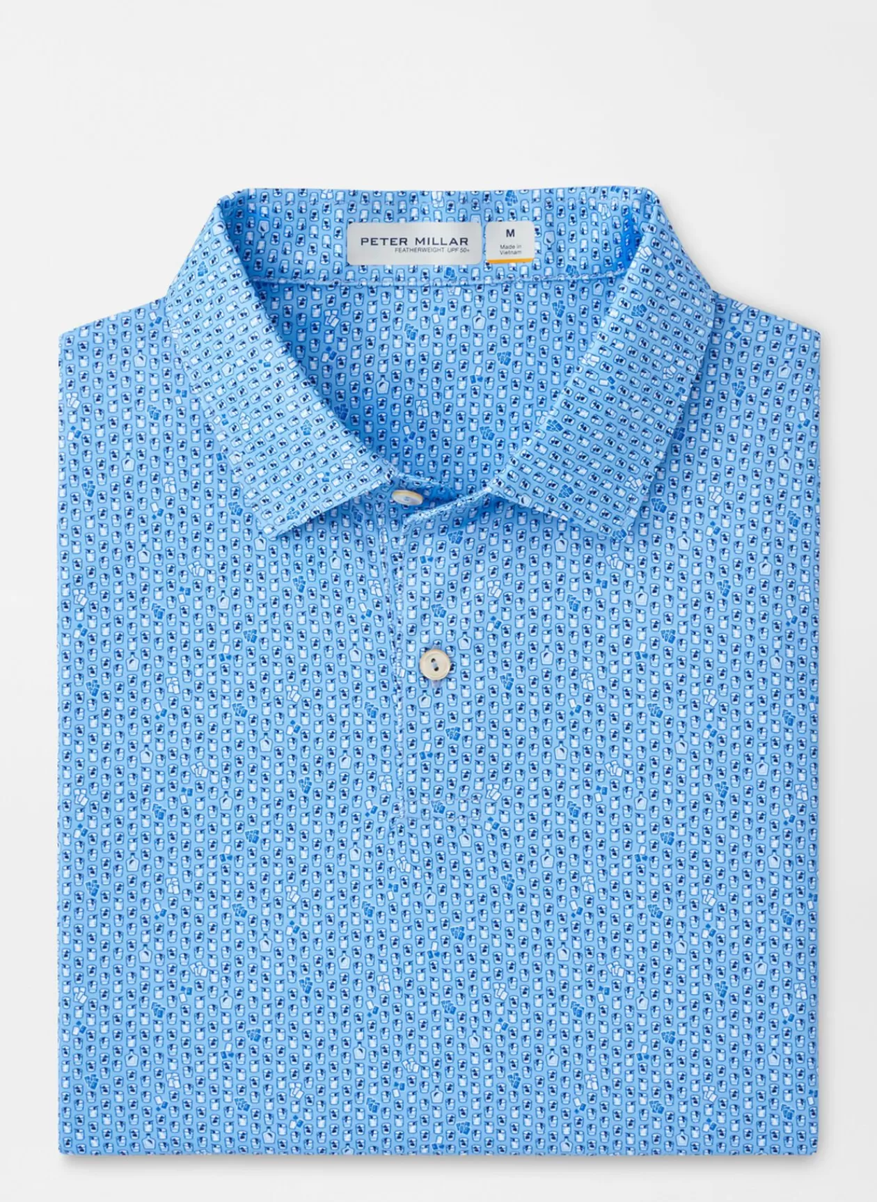 Peter Millar Featherweight Performance Royal Flush Polo