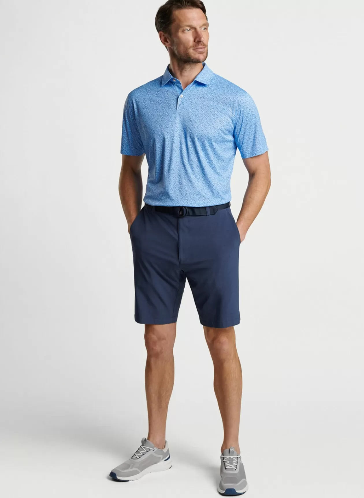 Peter Millar Featherweight Performance Royal Flush Polo