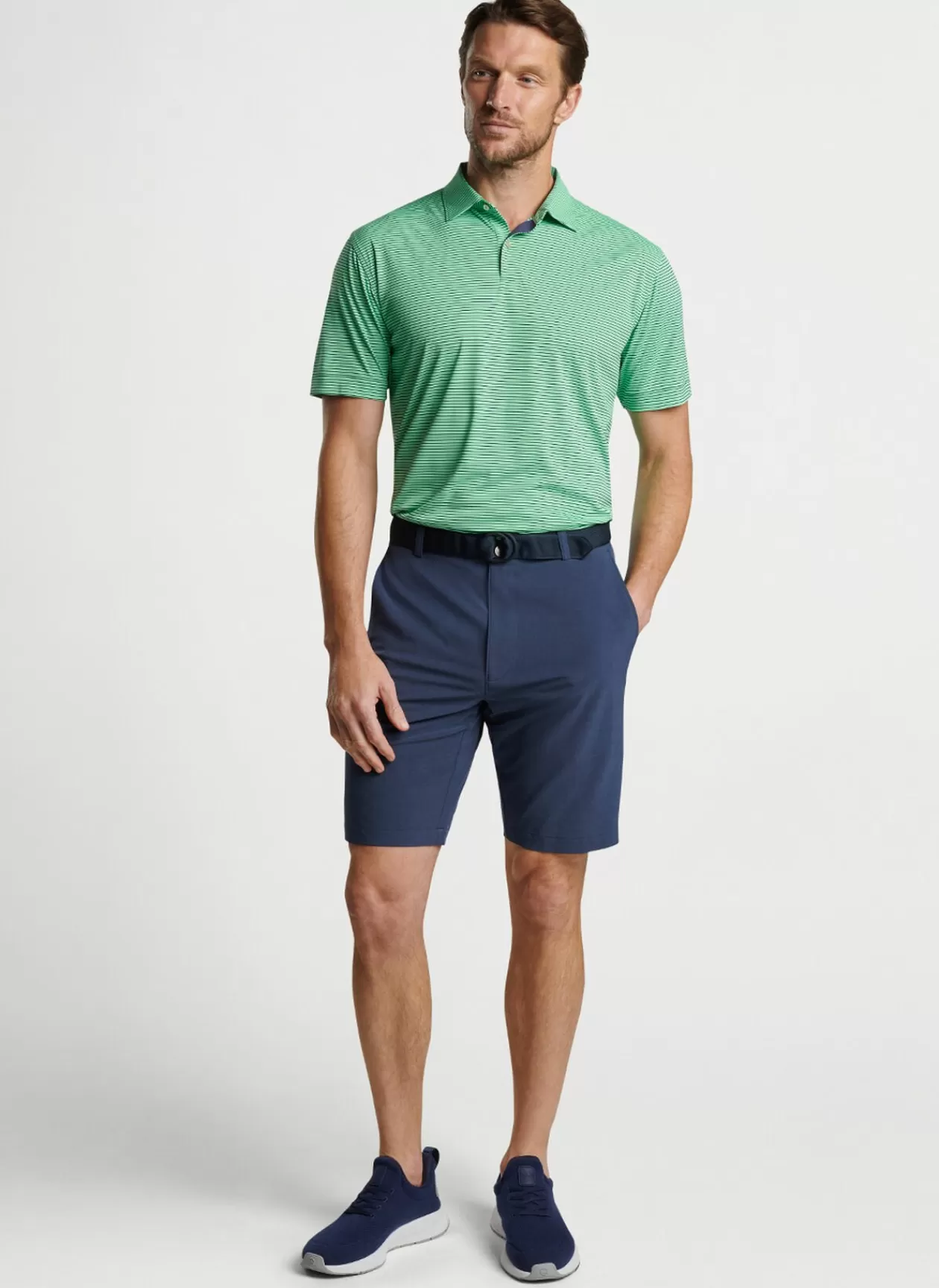 Peter Millar Featherweight Performance Stripe Polo