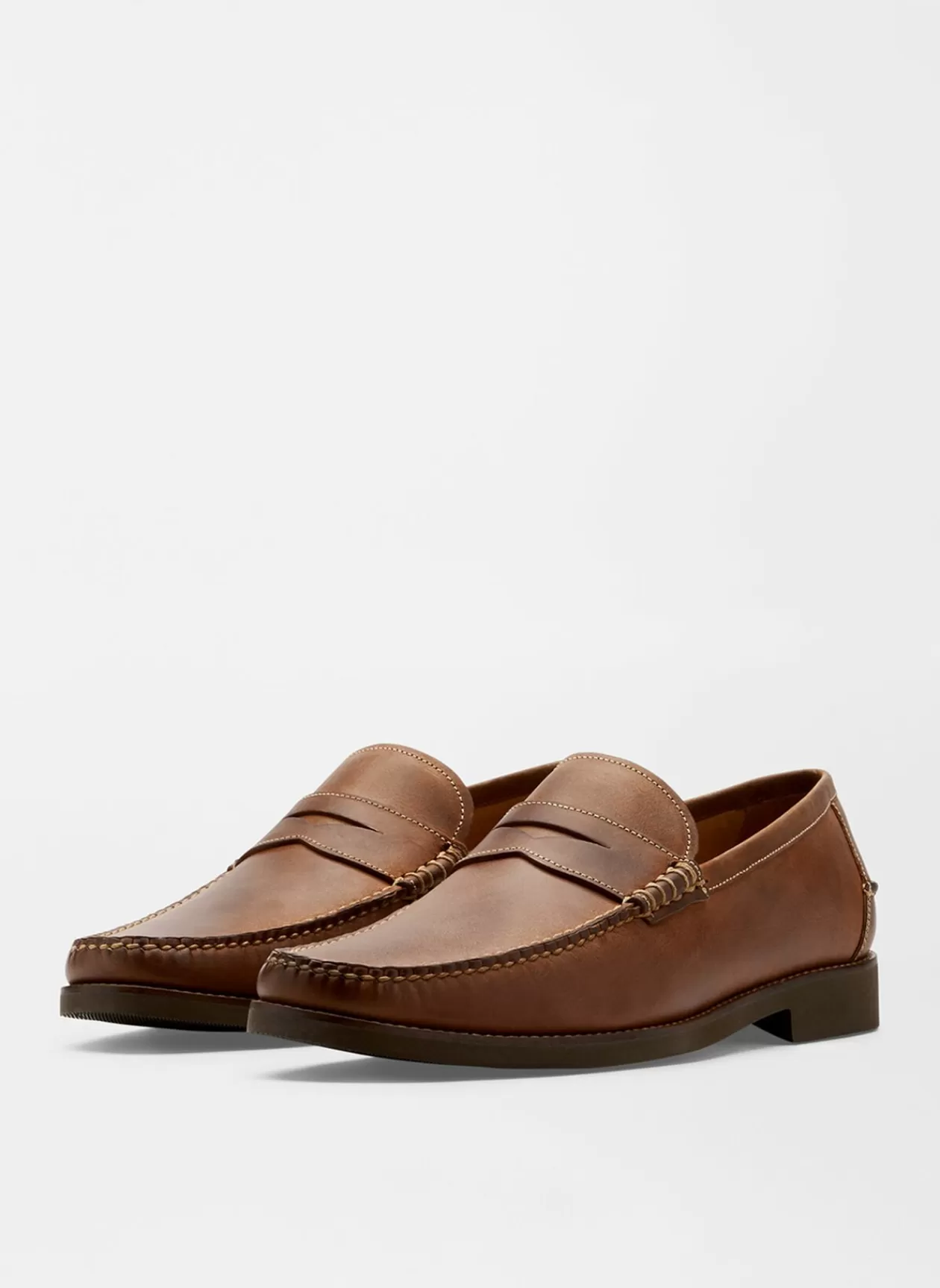 Peter Millar Handsewn Leather Penny Loafer