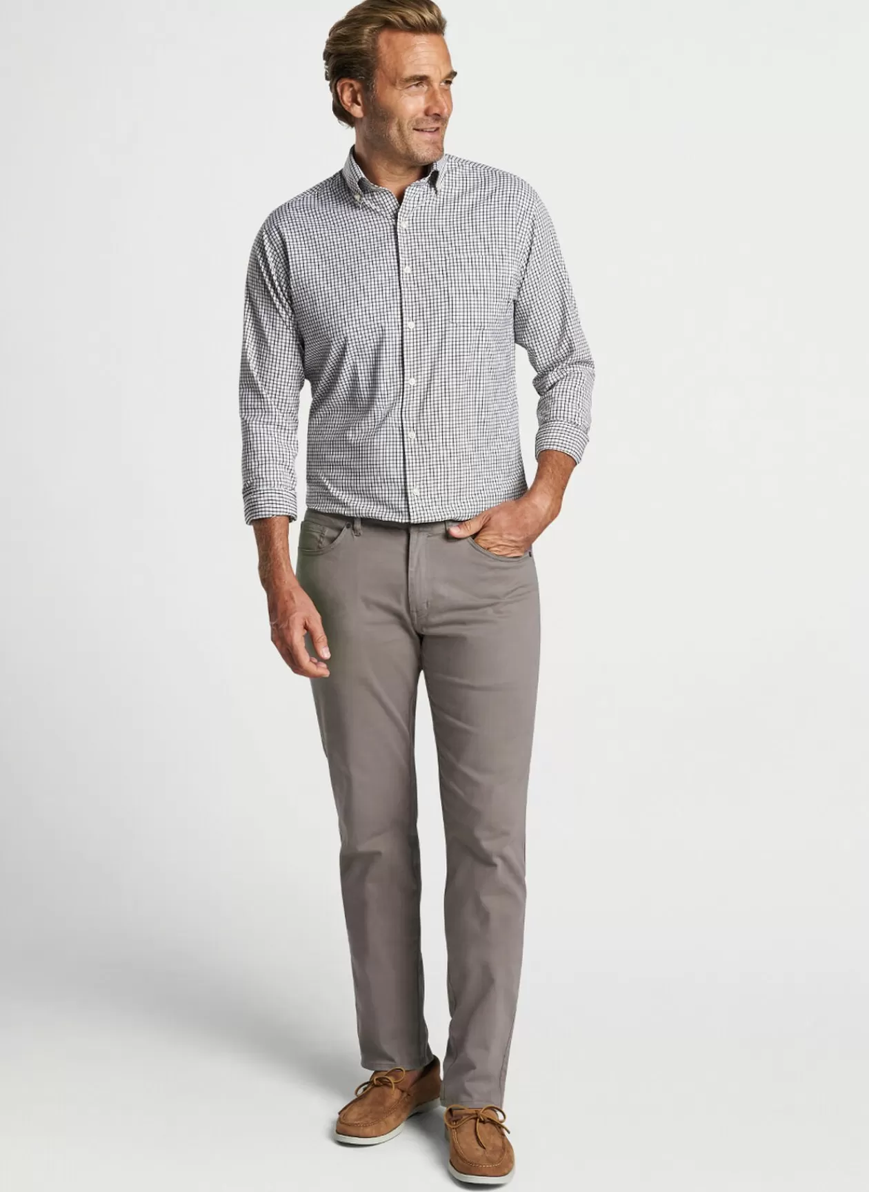 Peter Millar Hanford Performance Twill Sport Shirt