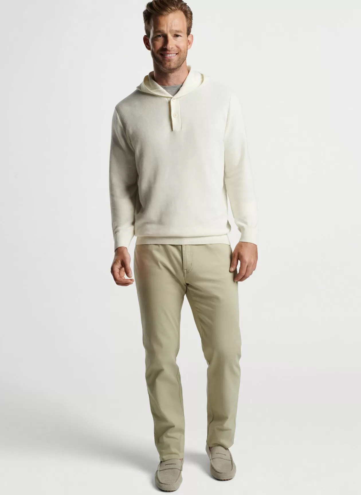 Peter Millar Hickory Henley Hoodie Sweater