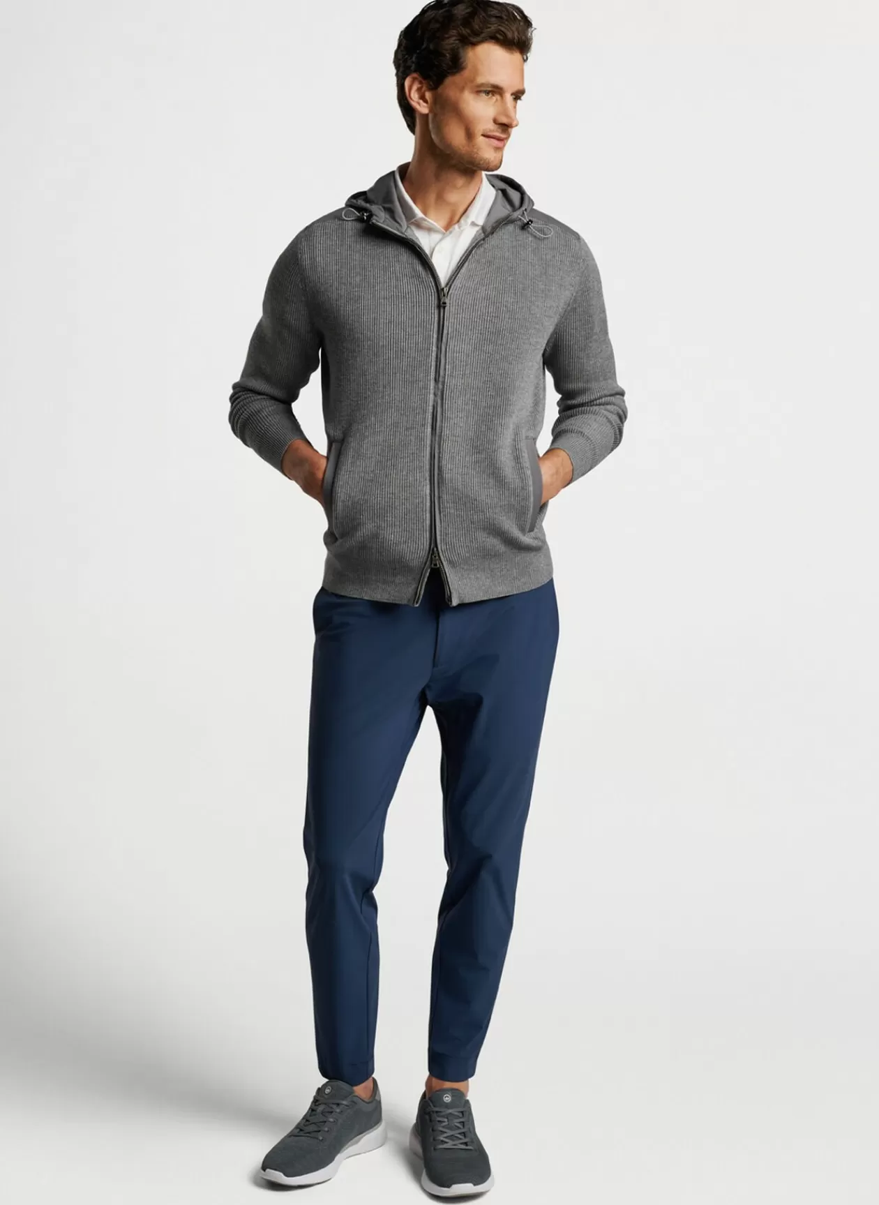 Peter Millar Holdridge Hybrid Full-Zip Cardigan