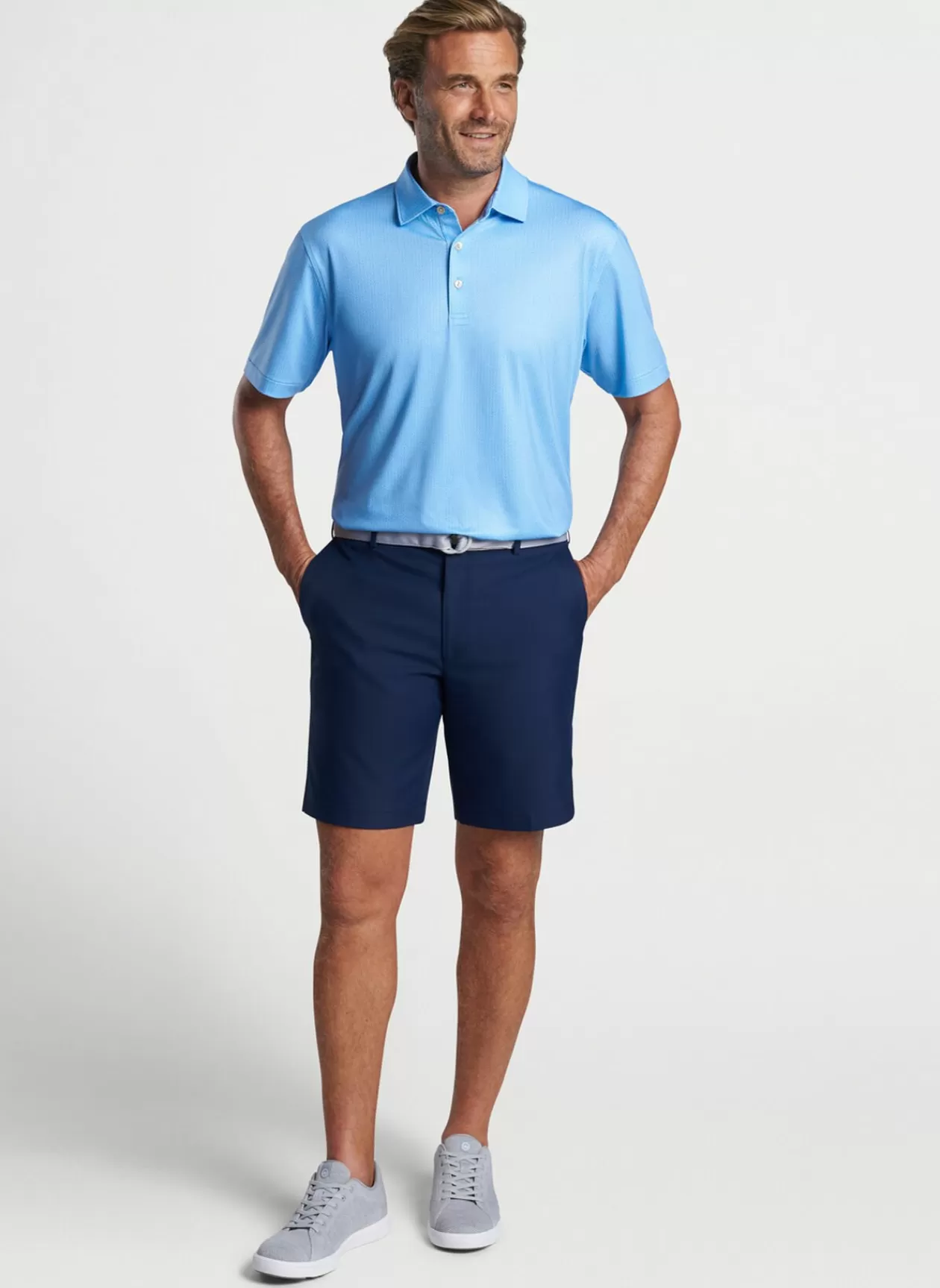 Peter Millar I'Ll Have It Neat Performance Jersey Polo