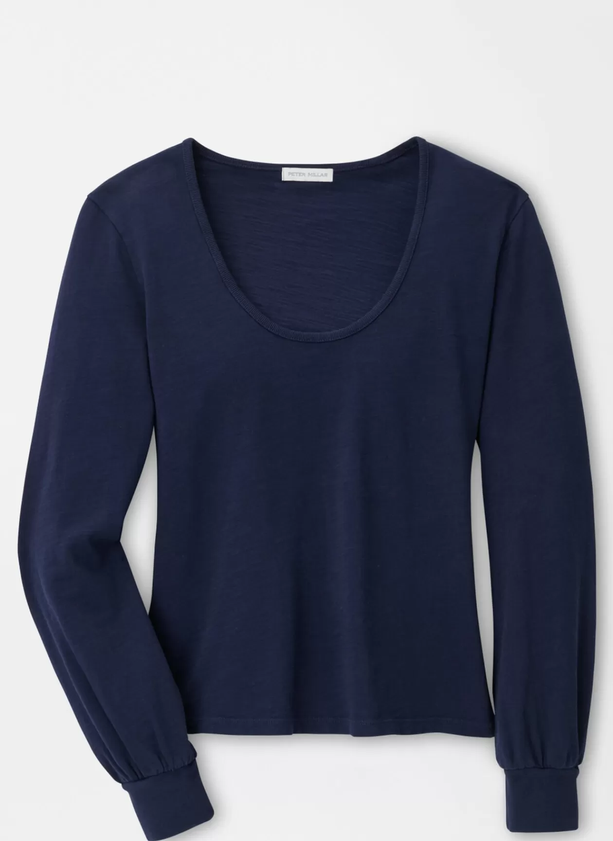 Peter Millar Kate Long-Sleeve Scoop Neck Henley