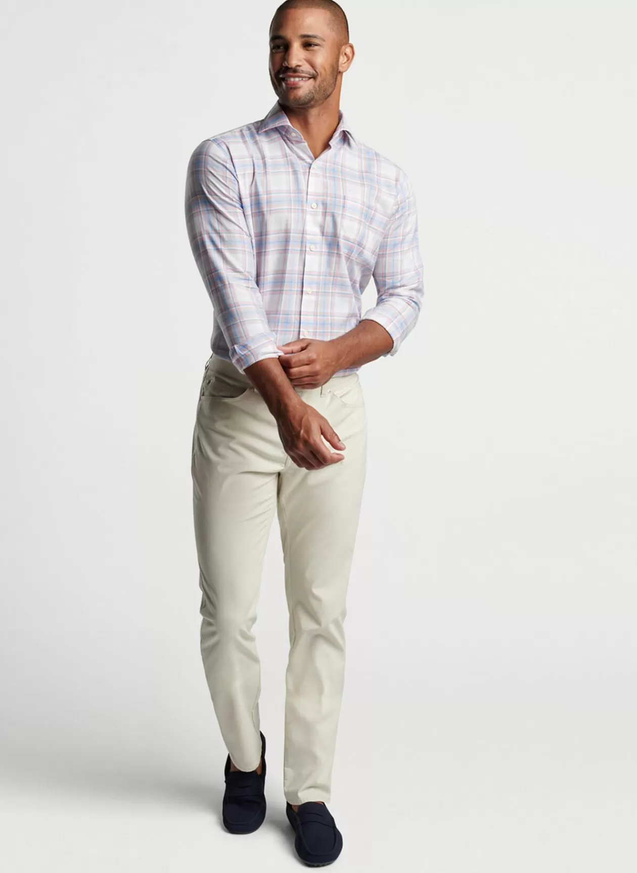 Peter Millar Kingfield Summer Soft Cotton Sport Shirt