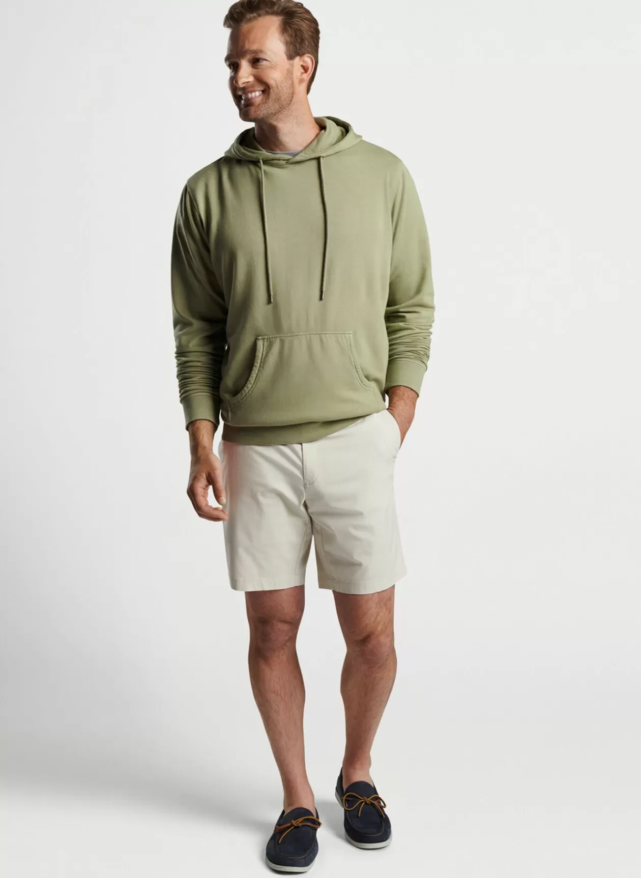 Peter Millar Lava Wash Garment-Dyed Hoodie