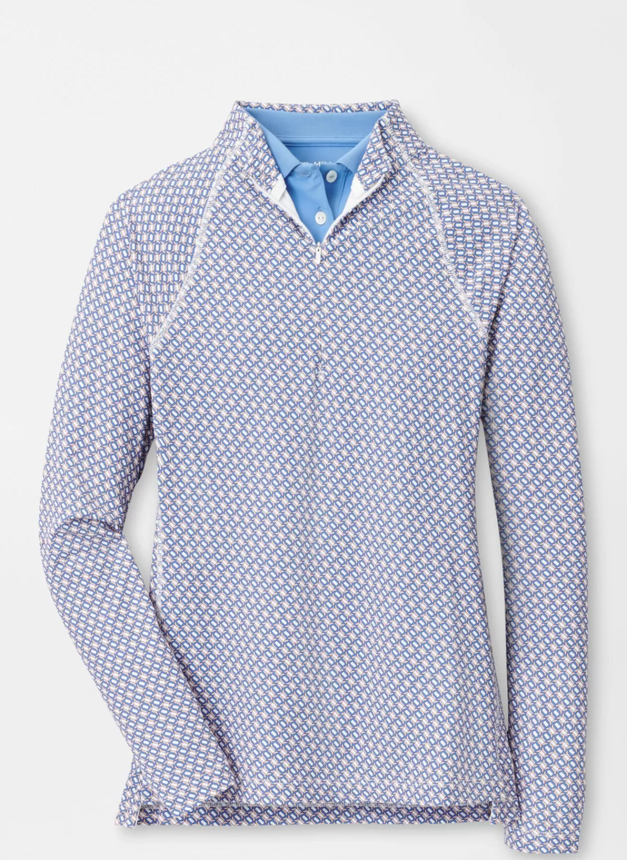 Peter Millar Links Print Raglan Sleeve Perth Layer