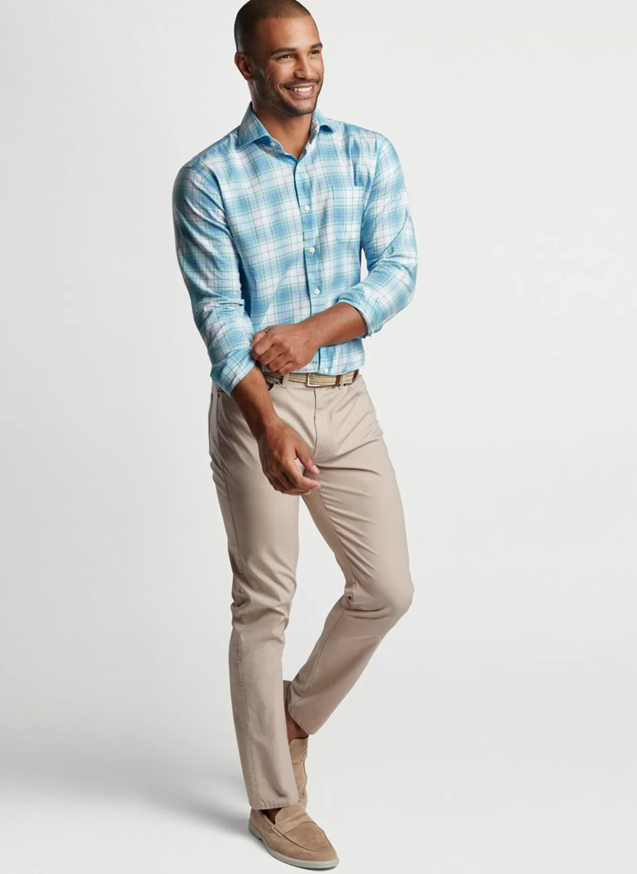 Peter Millar Lynden Summer Soft Cotton Sport Shirt