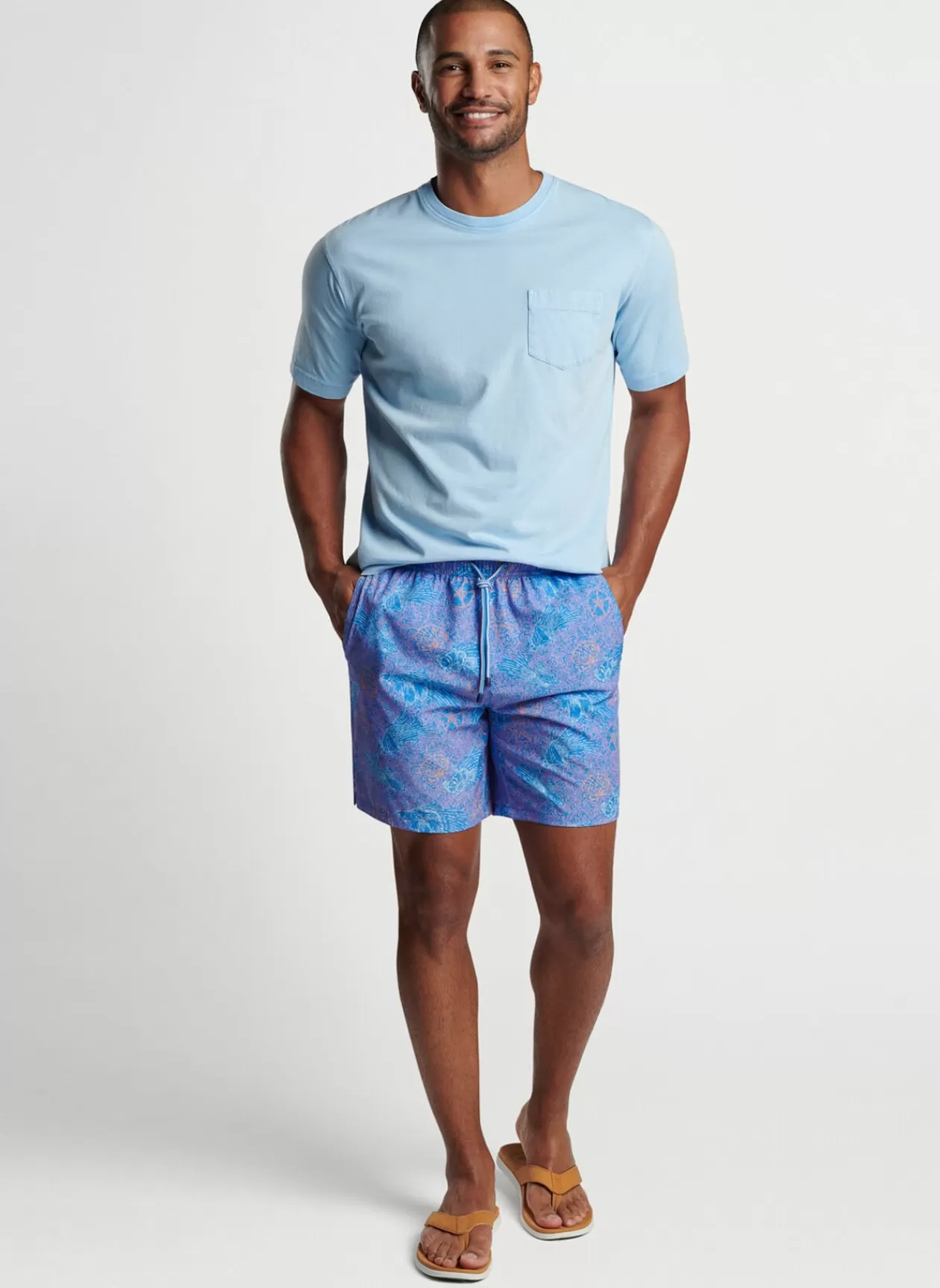 Peter Millar Making Waves Swim Trunk