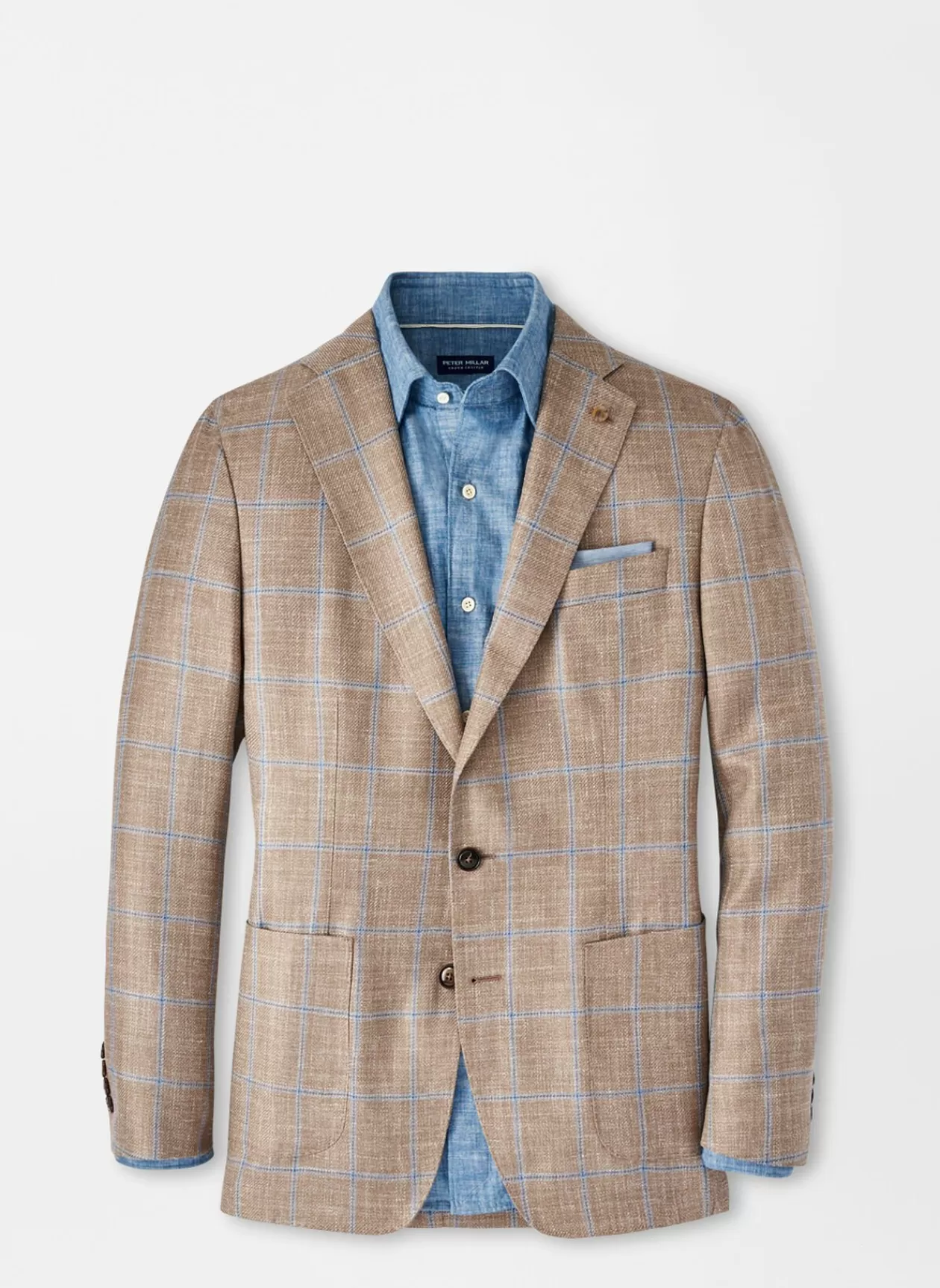 Peter Millar Mason Windowpane Soft Jacket