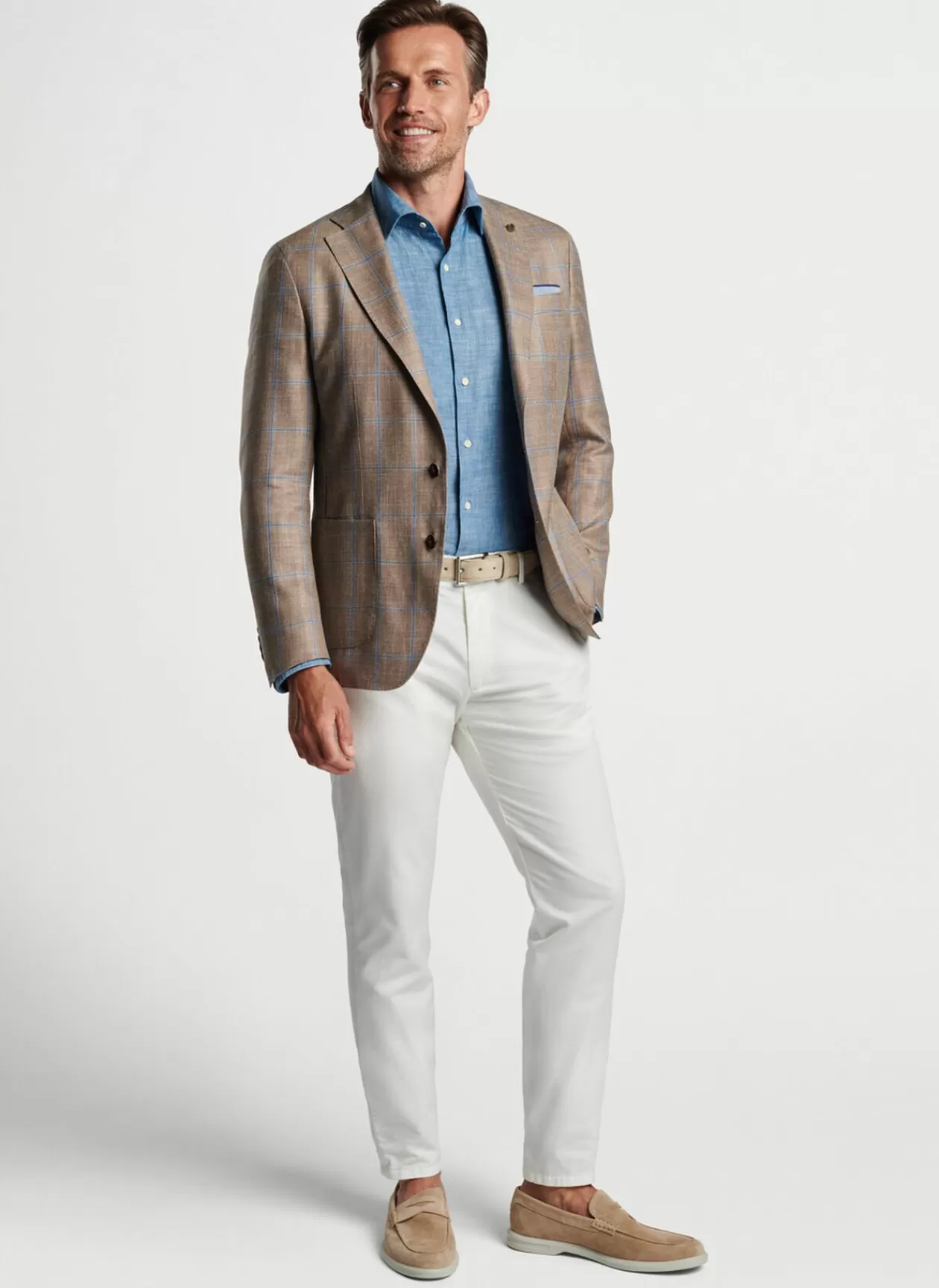 Peter Millar Mason Windowpane Soft Jacket