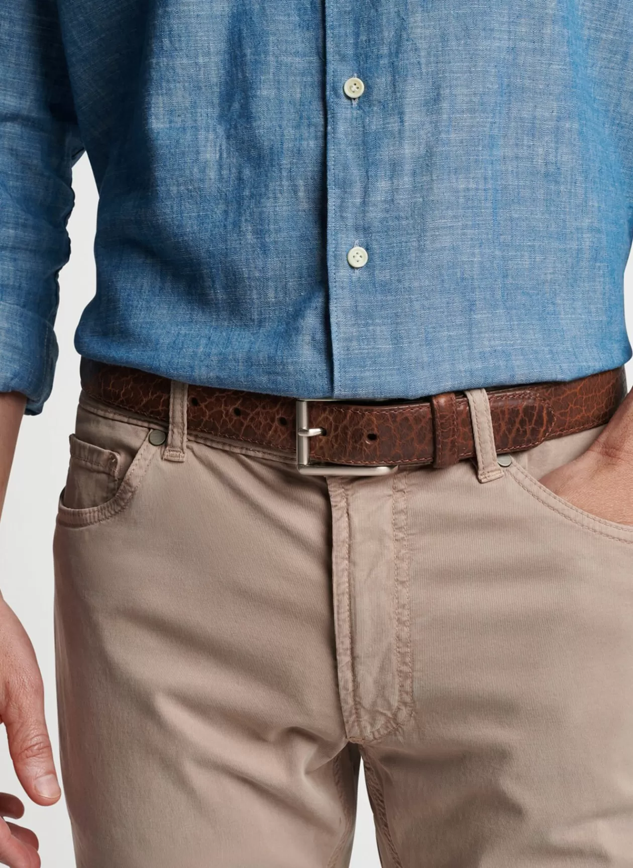 Peter Millar Pebble Bison Belt