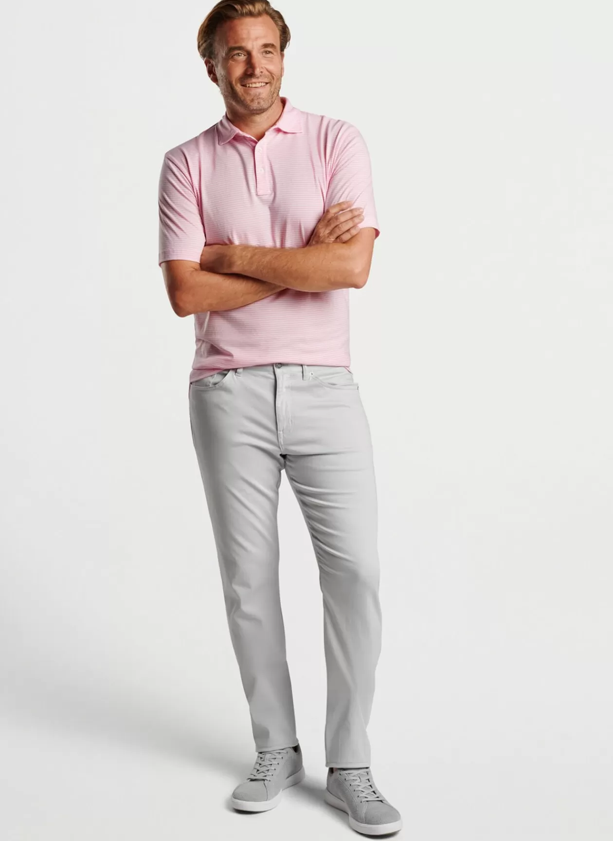 Peter Millar Pilot Mill Halifax Stripe Short-Sleeve Polo