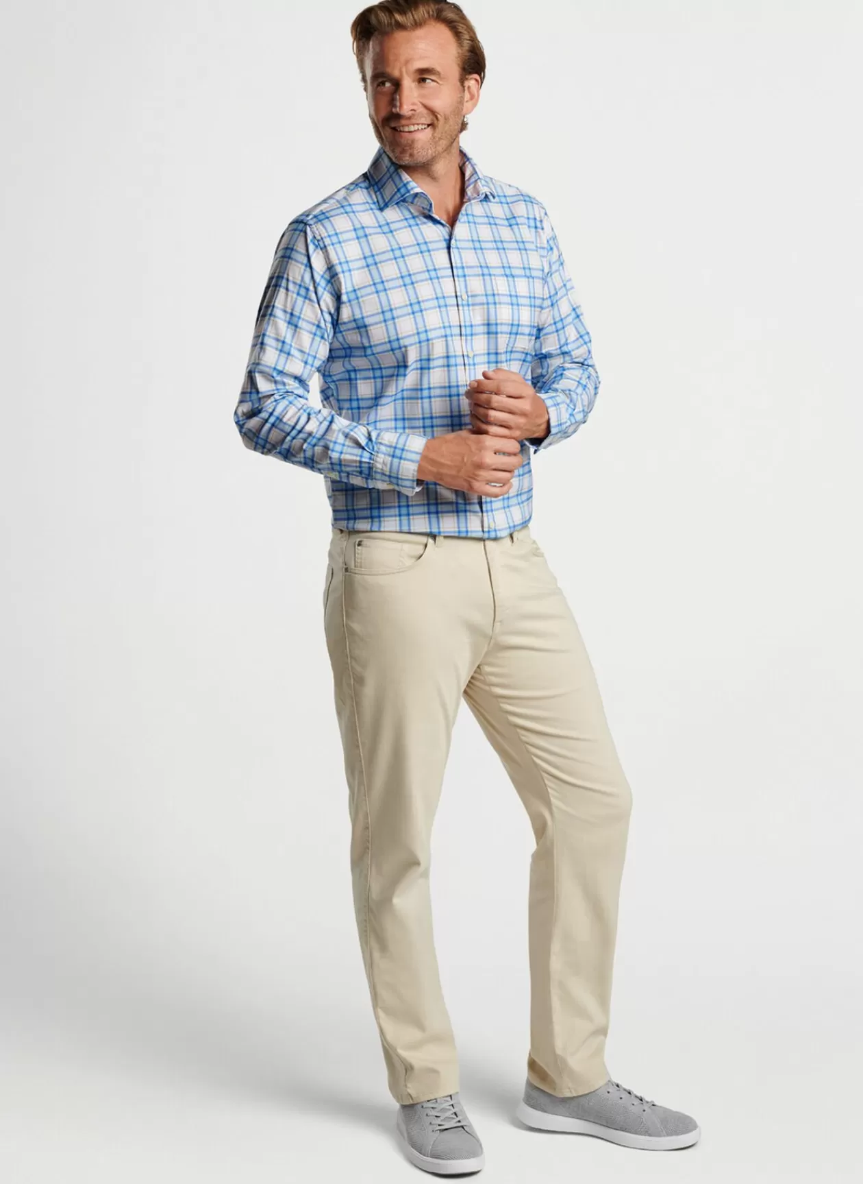 Peter Millar Rex Cotton-Stretch Sport Shirt