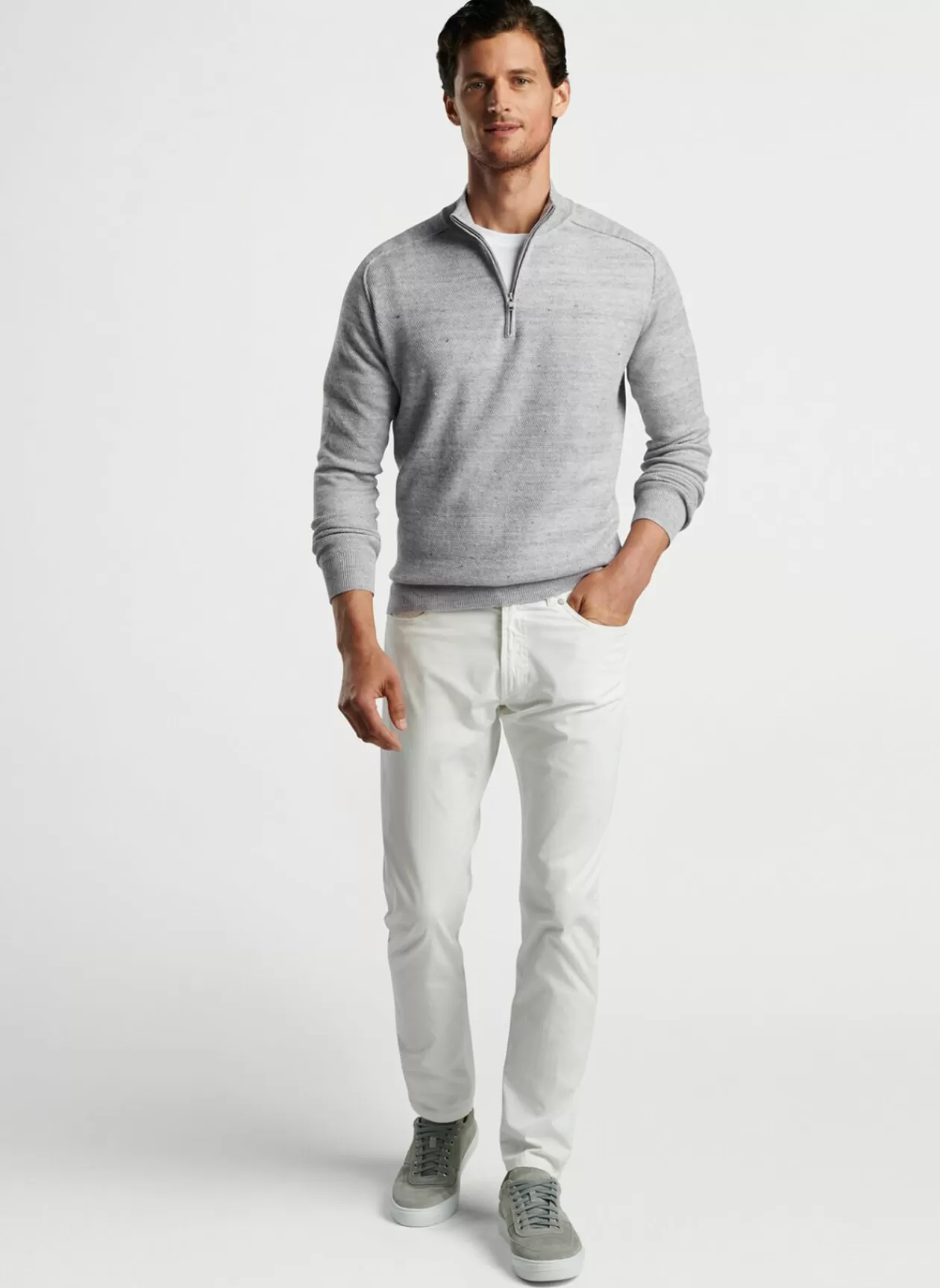 Peter Millar Rockport Quarter-Zip Sweater