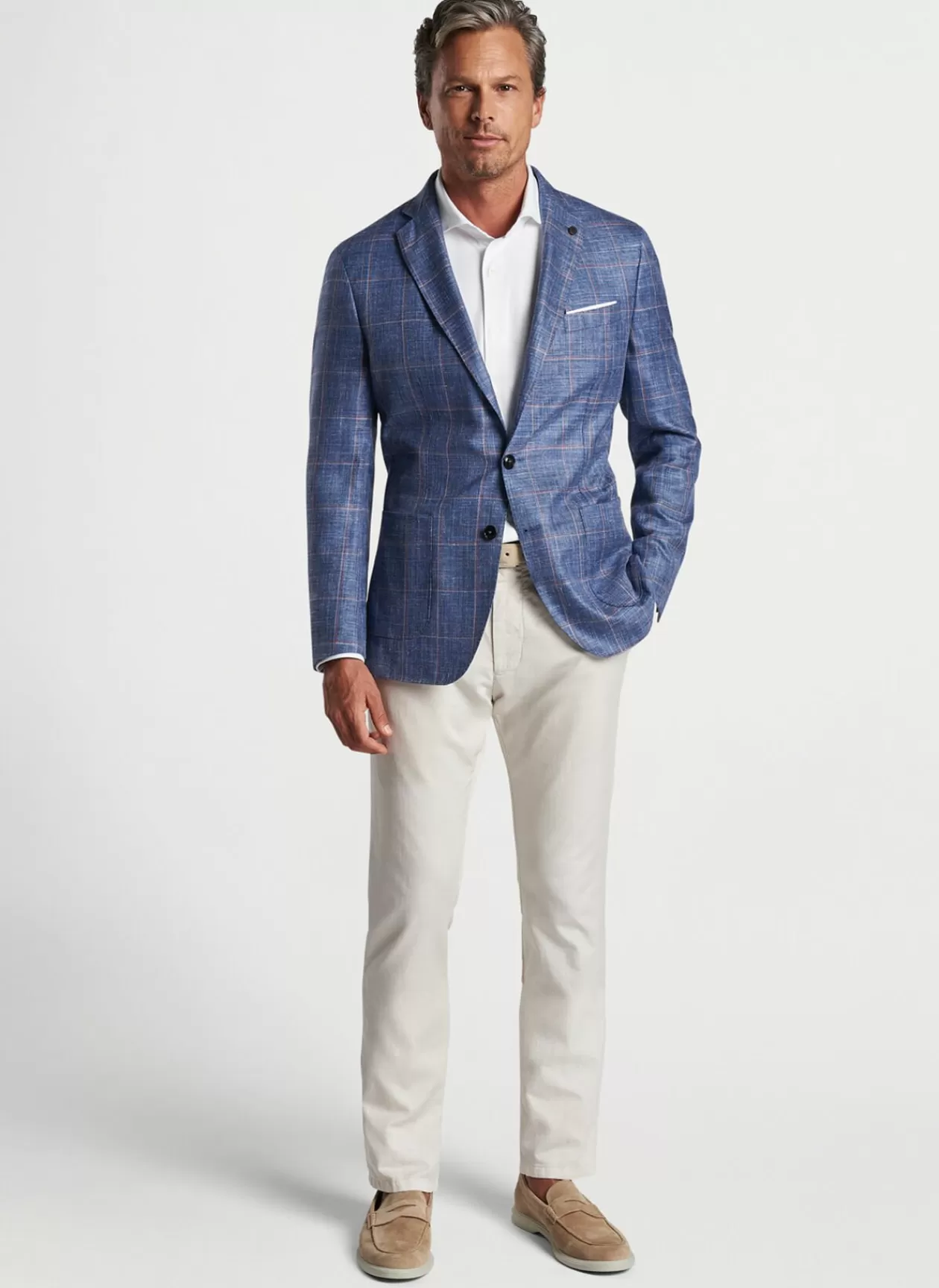 Peter Millar Roseville Windowpane Soft Jacket