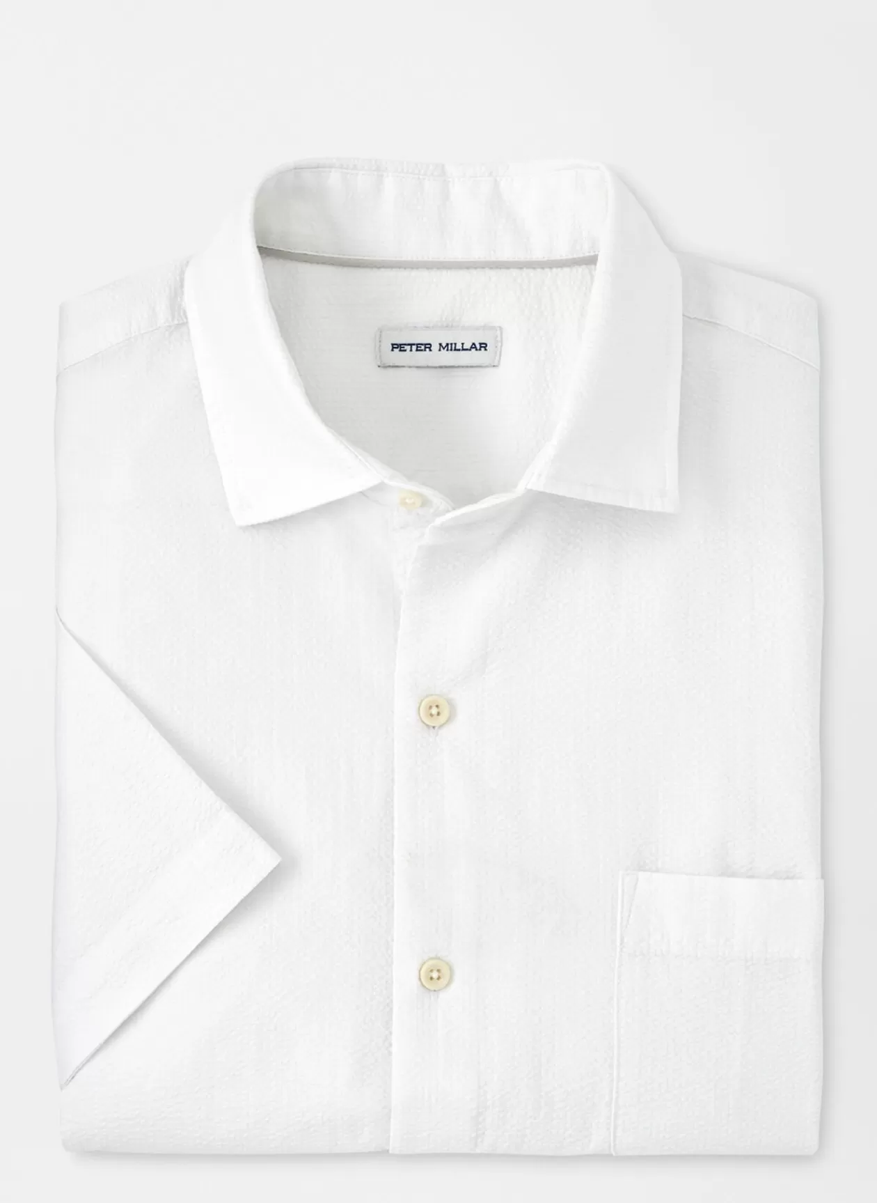 Peter Millar Seaward Seersucker Cotton Sport Shirt