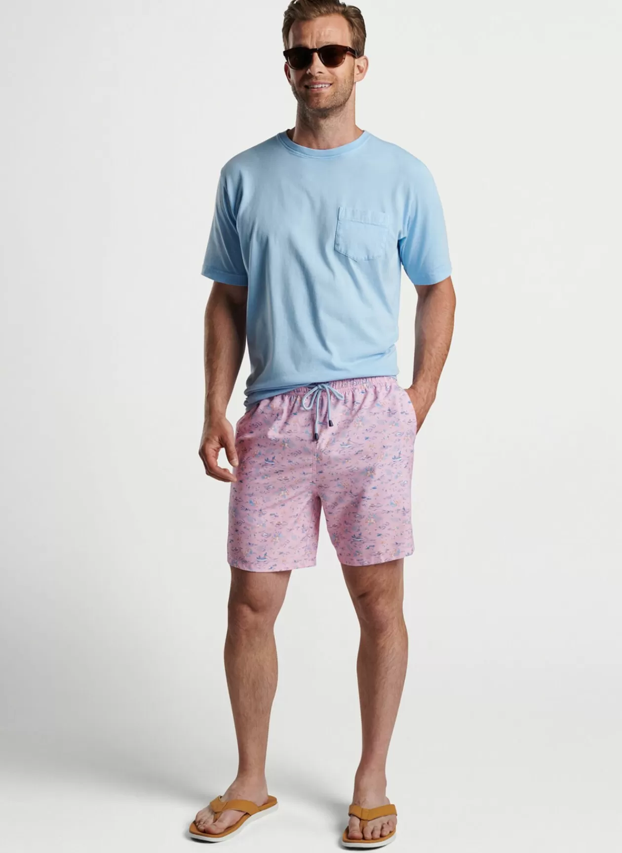 Peter Millar Shark Sighting Swim Trunk