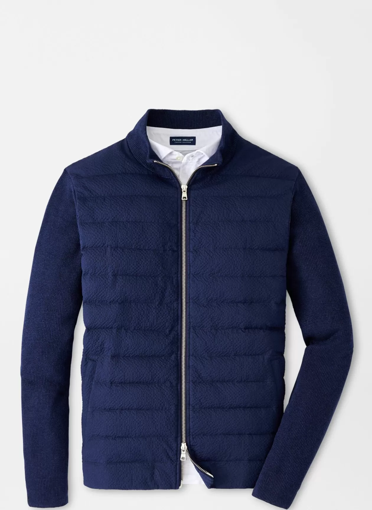 Peter Millar Smith Hybrid Seersucker Sweater Jacket