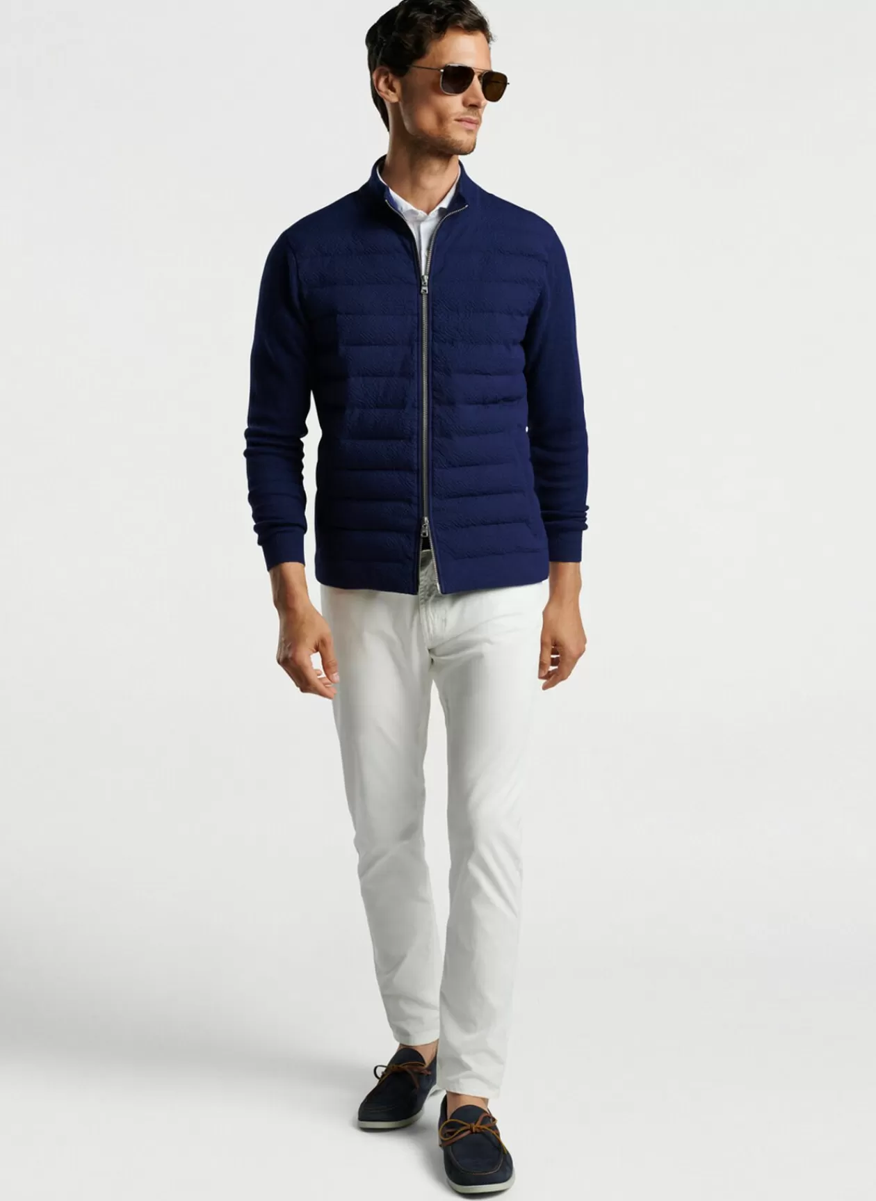 Peter Millar Smith Hybrid Seersucker Sweater Jacket