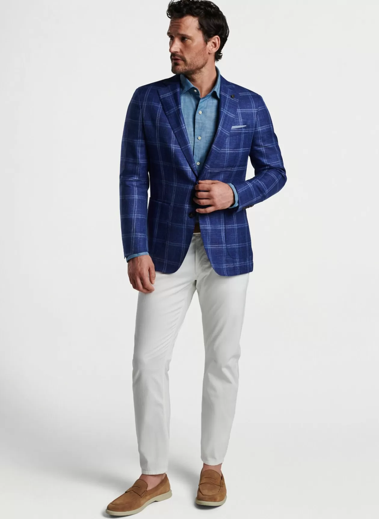 Peter Millar Sola Windowpane Soft Jacket